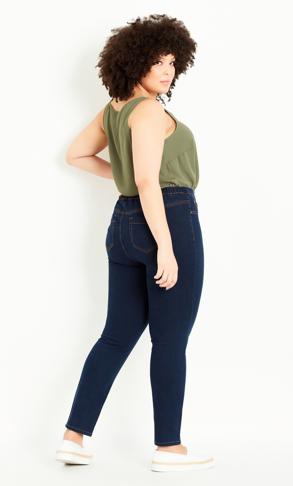 Regular Length Indigo Denim Jegging