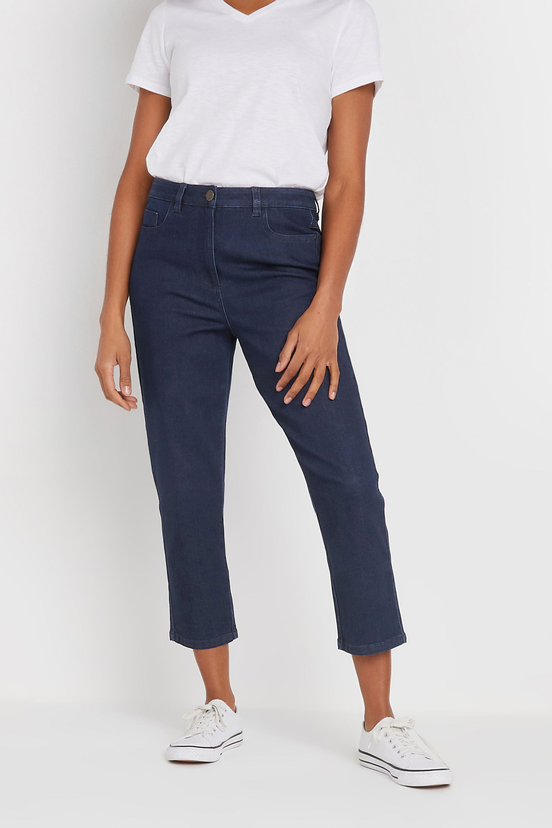 M&Co Indigo Blue Cropped Jeans | M&Co 1
