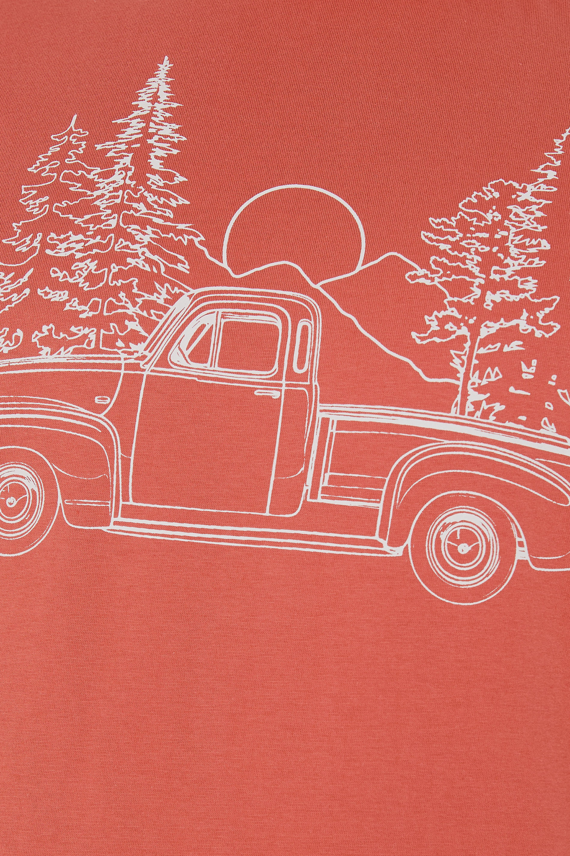 BadRhino Big & Tall Orange Pick Up Truck Graphic T-Shirt | BadRhino 6