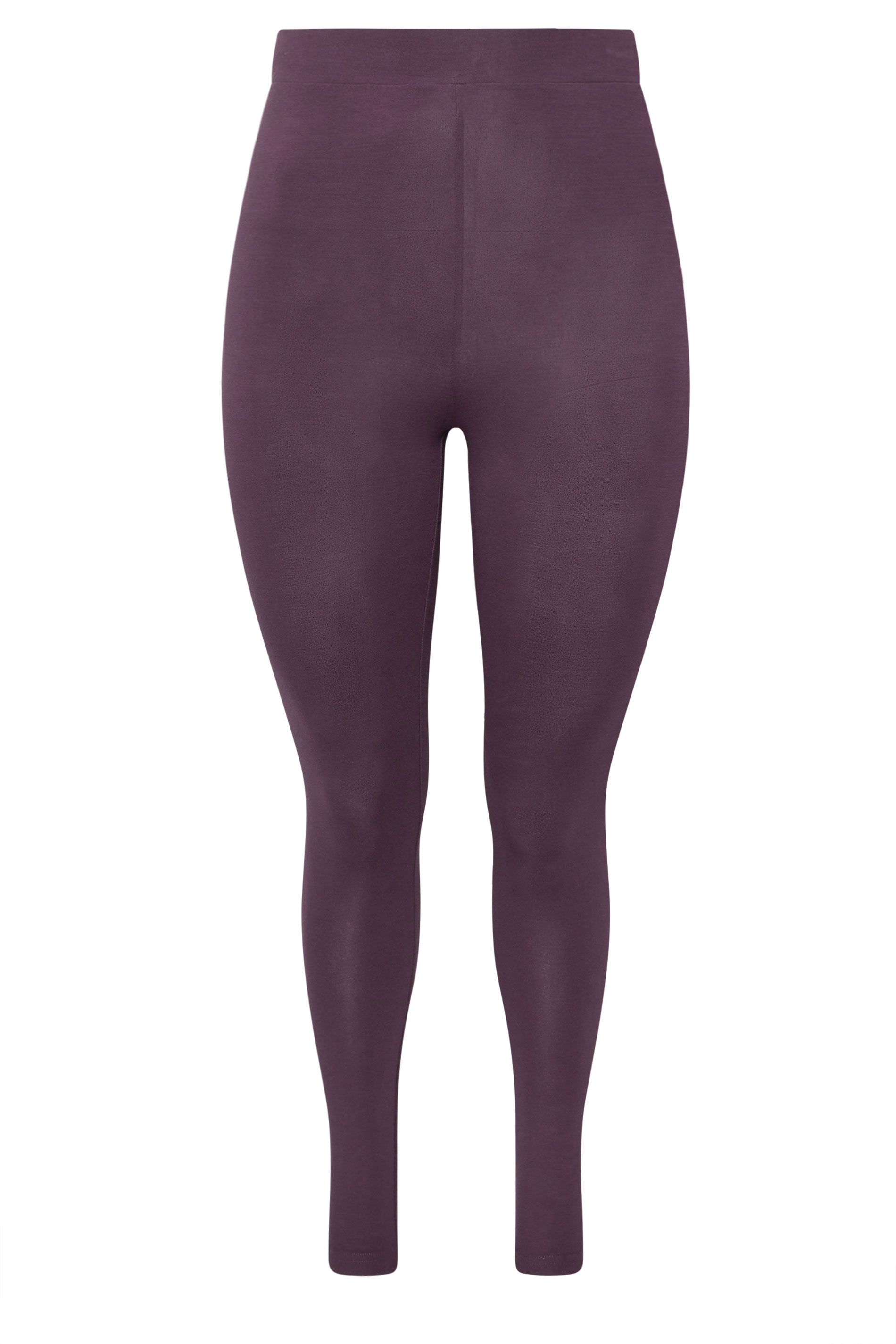 YOURS Plus Size Purple High Waisted Leggings | Yours Clothing 5