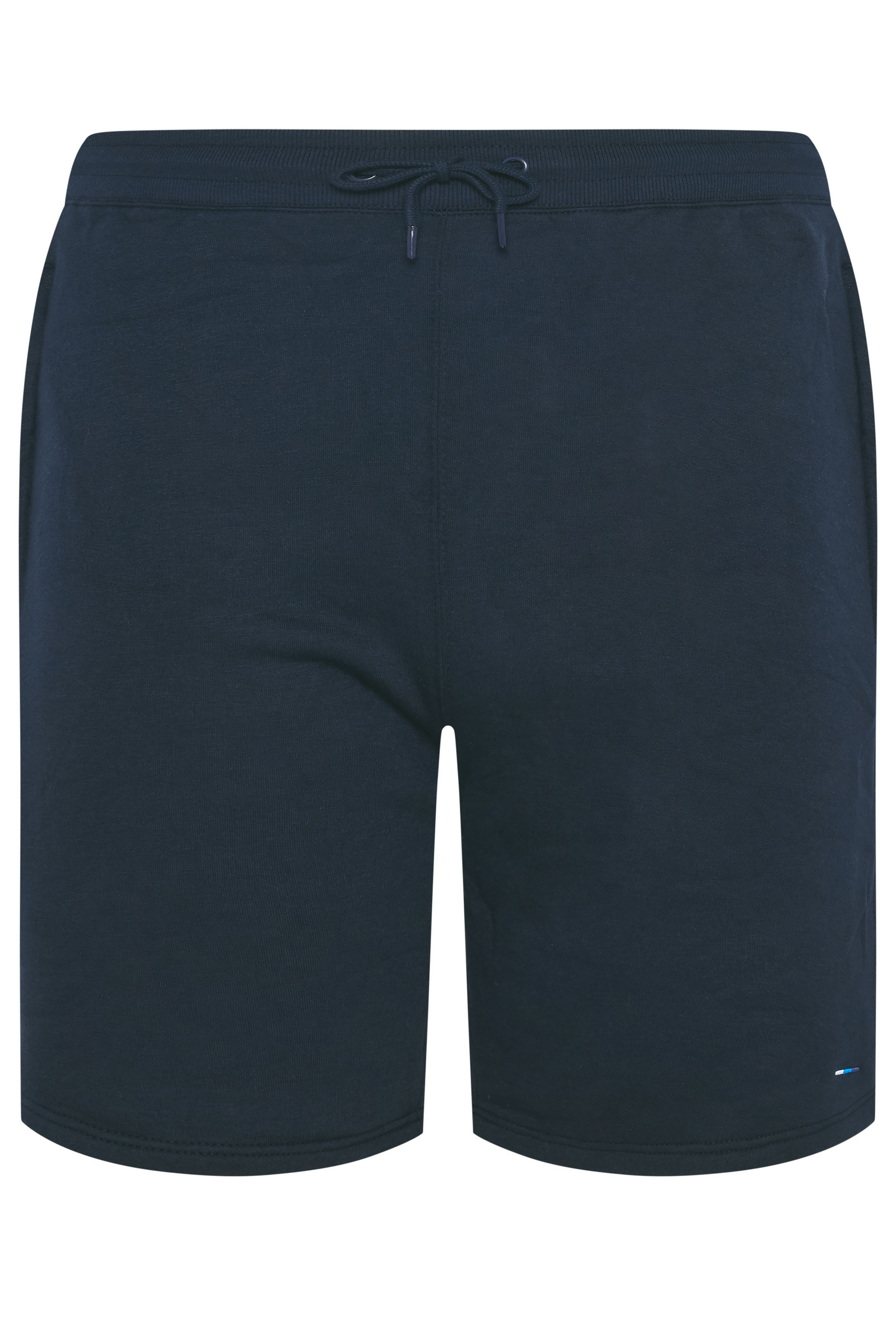 BadRhino Big & Tall Navy Blue Zip Pocket Jogger Shorts | BadRhino 3