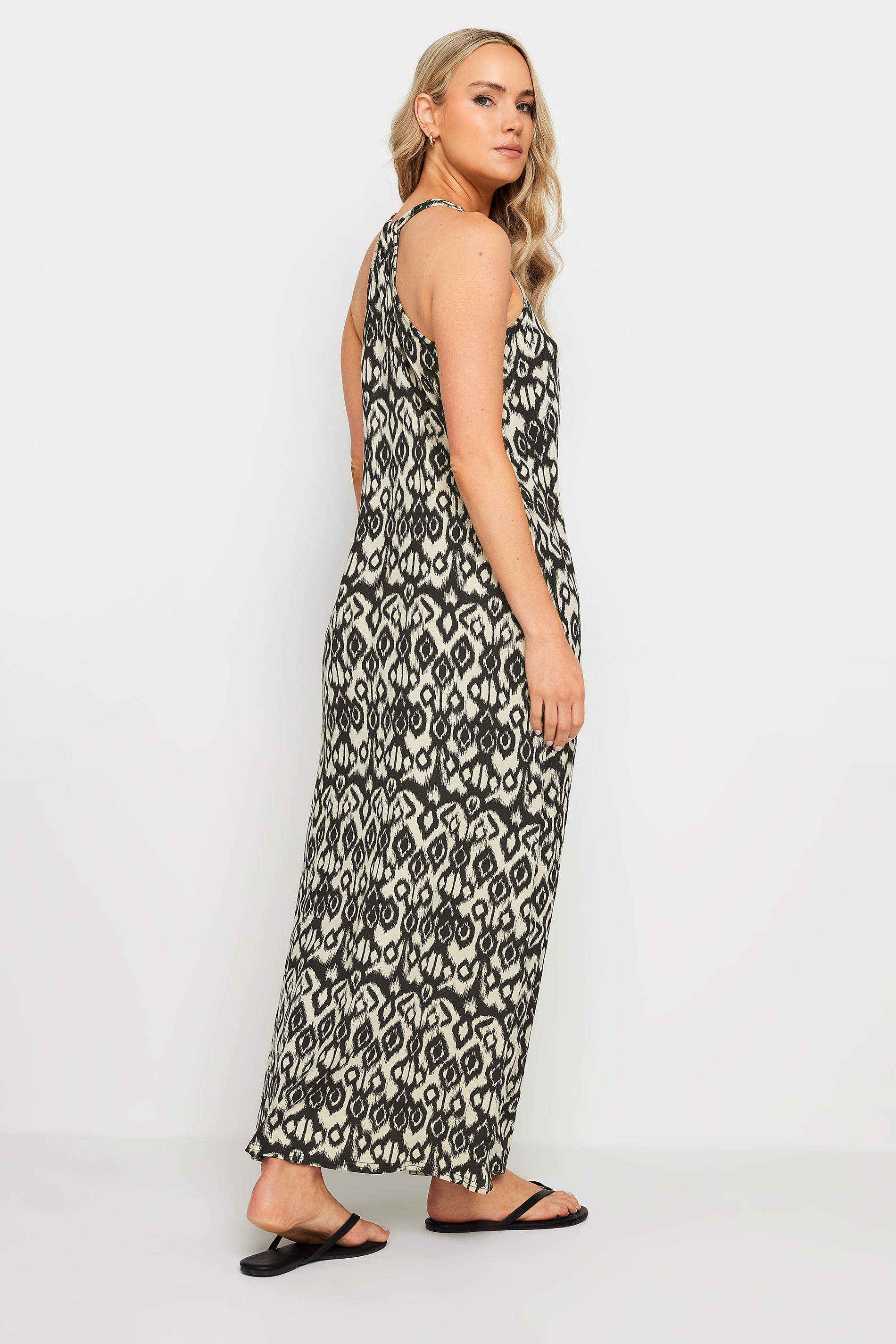 LTS Tall Women's Black & Brown Aztec Print Maxi Dress | Long Tall Sally  3