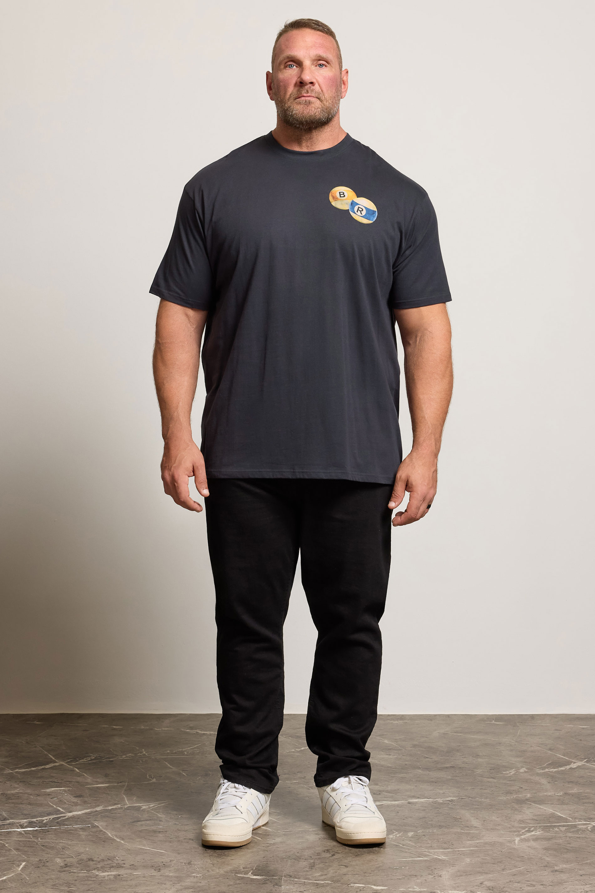 BadRhino Big & Tall Grey Billiards Club Graphic T-Shirt | BadRhino 1