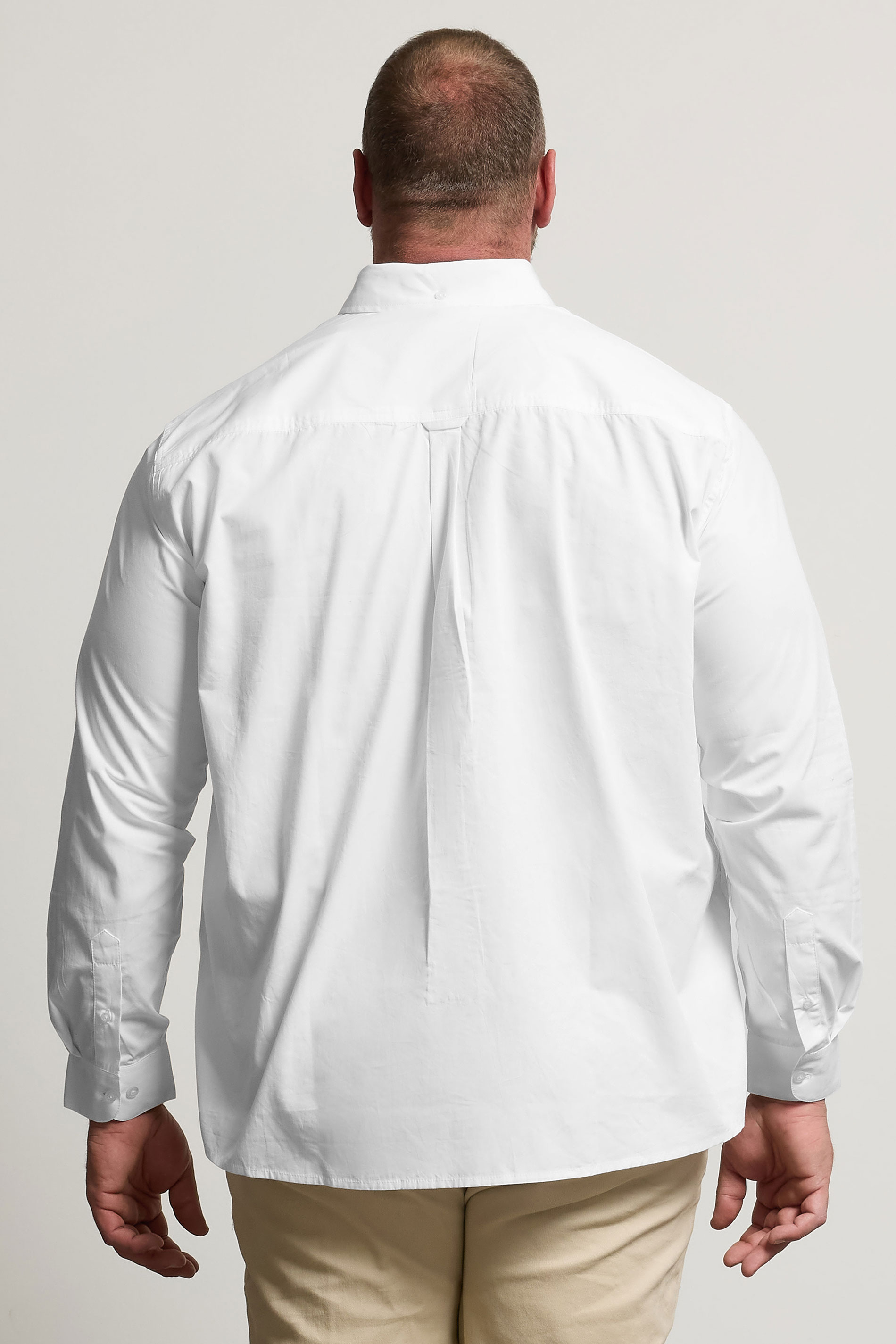 BadRhino Big & Tall White Poplin Shirt | BadRhino 2