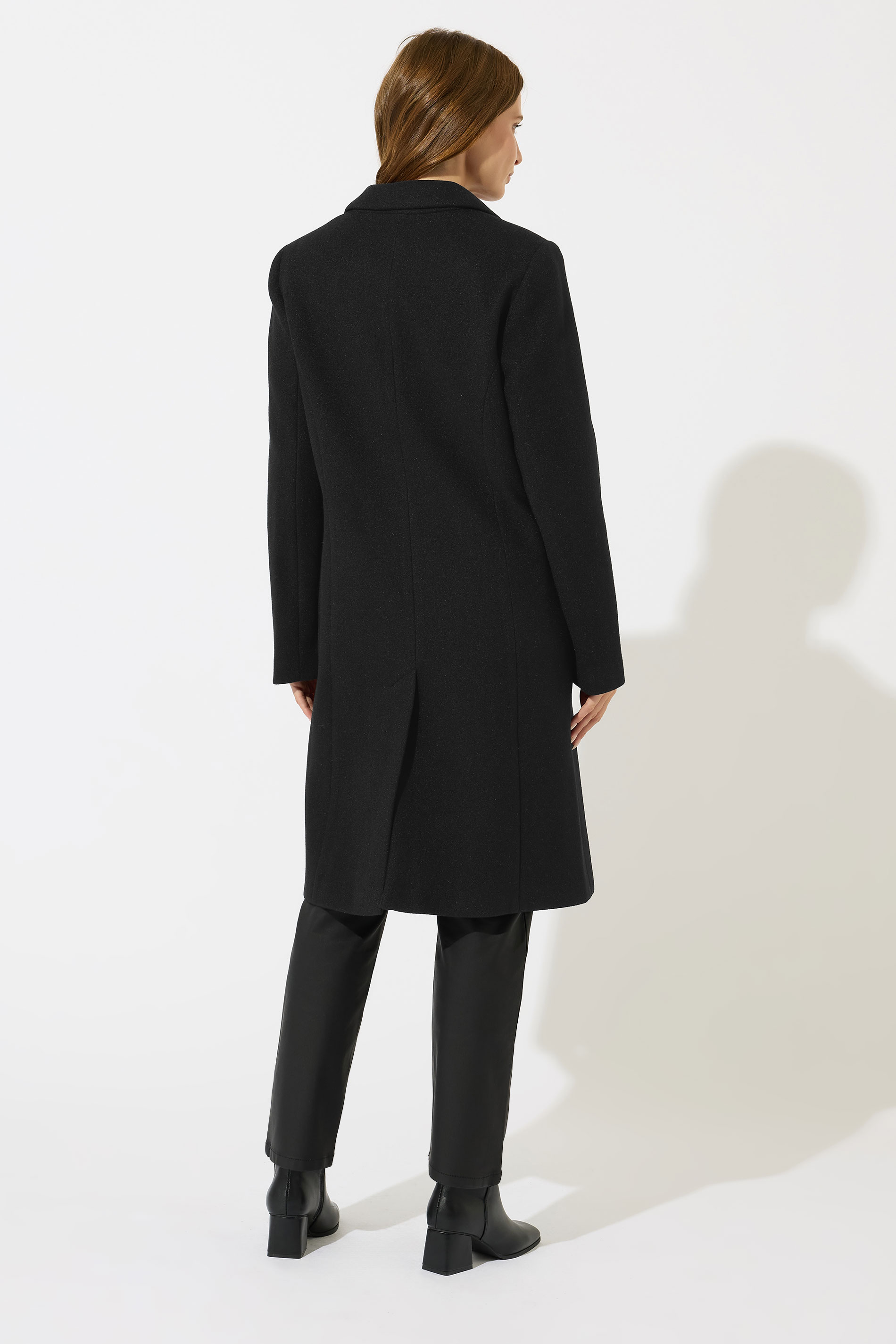 M&Co Black Single Breasted Tailored Coat | M&Co 4