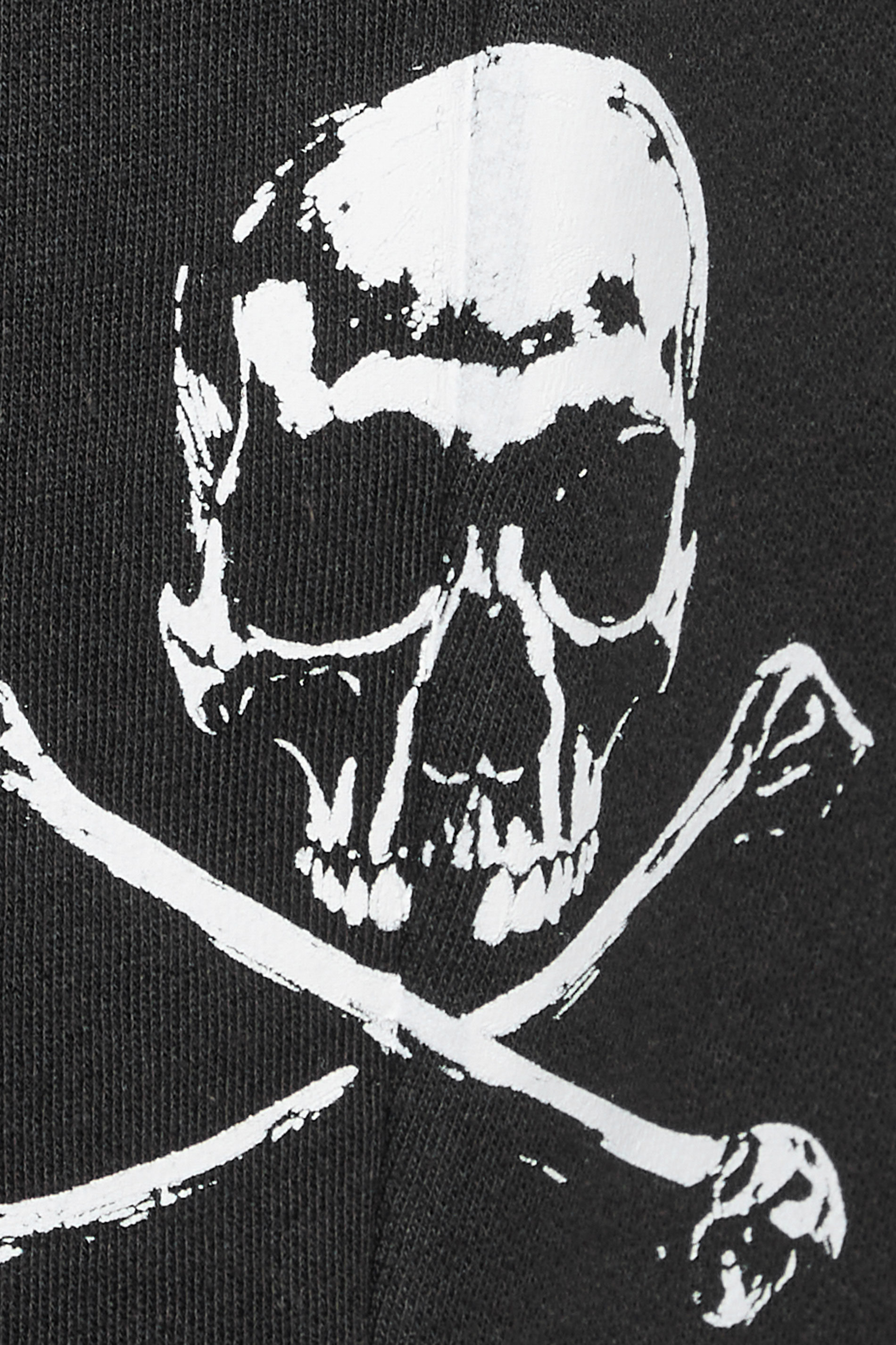 BadRhino Big & Tall Black Skull Printed Jogger Shorts | BadRhino 4
