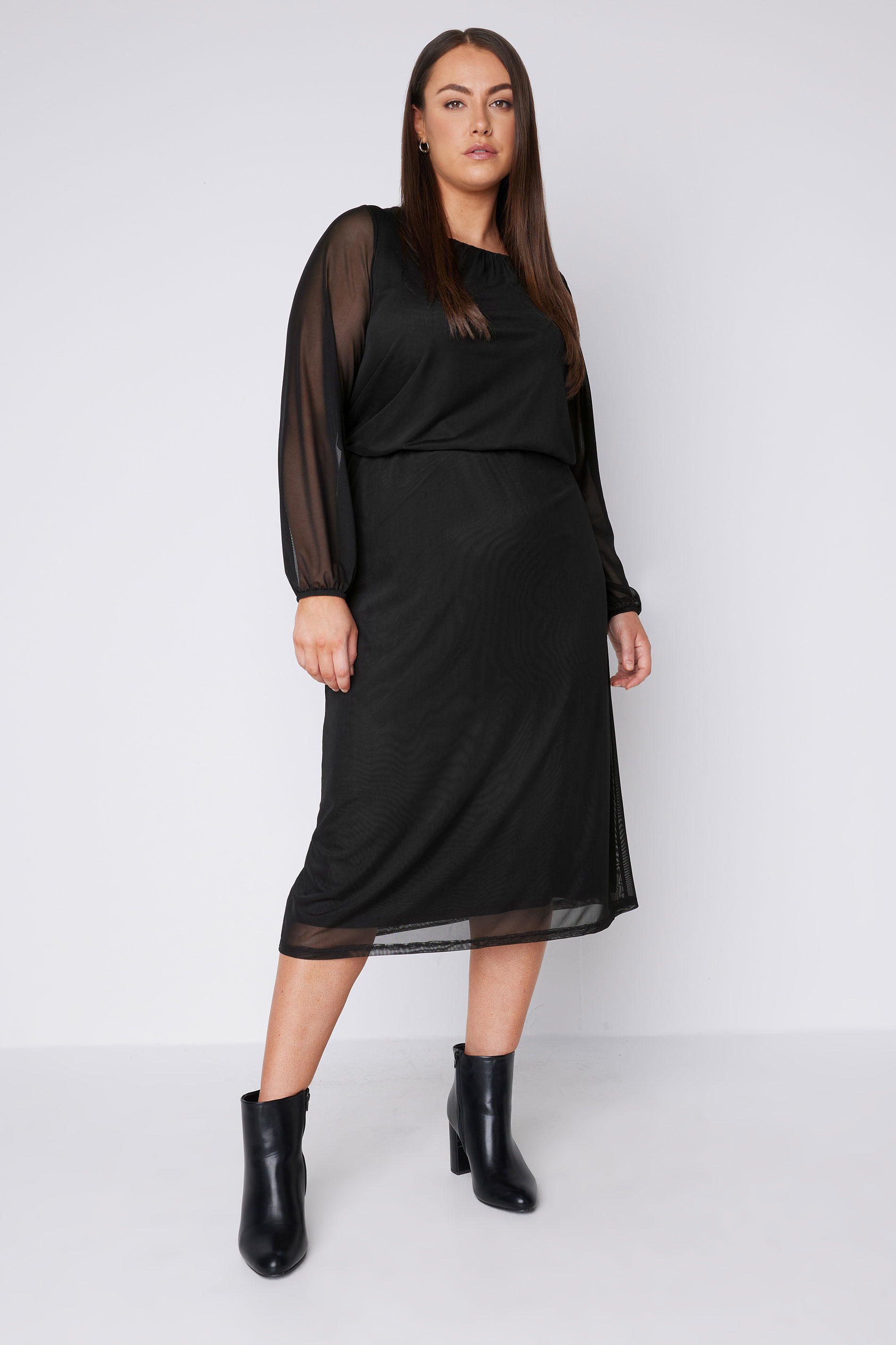 EVANS Plus Size Black Mesh Skirt | Evans 2