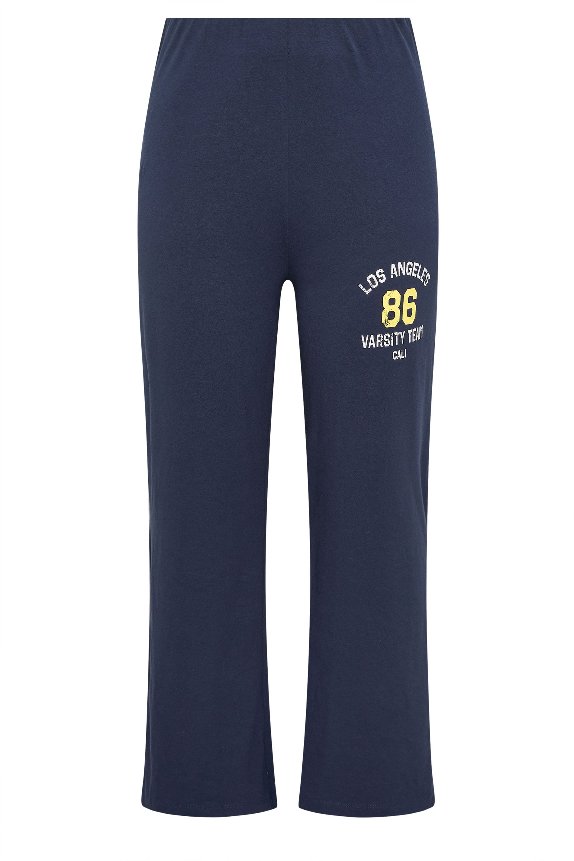 LIMITED COLLECTION Plus Size Navy Blue '86' Straight Leg Leggings | Yours Clothing 5
