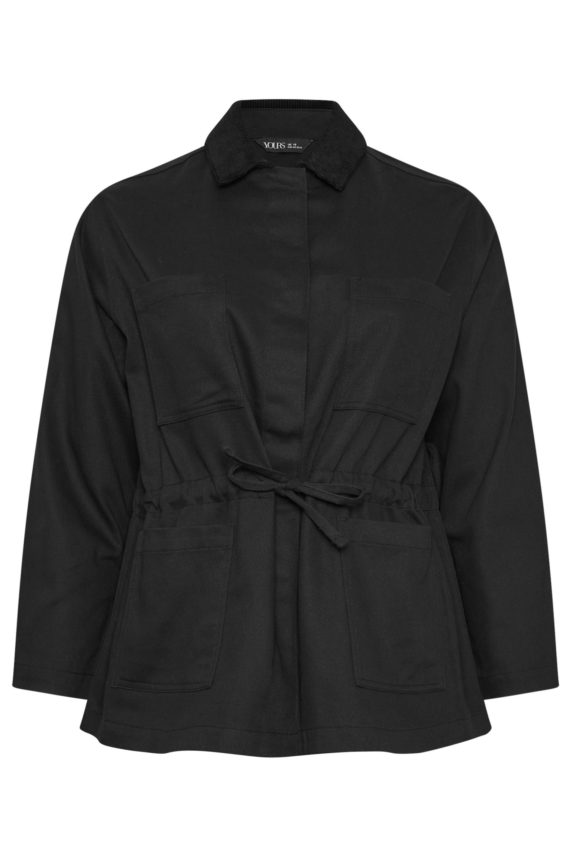 YOURS Plus Size Black Carpenter Jacket | Yours Clothing 6