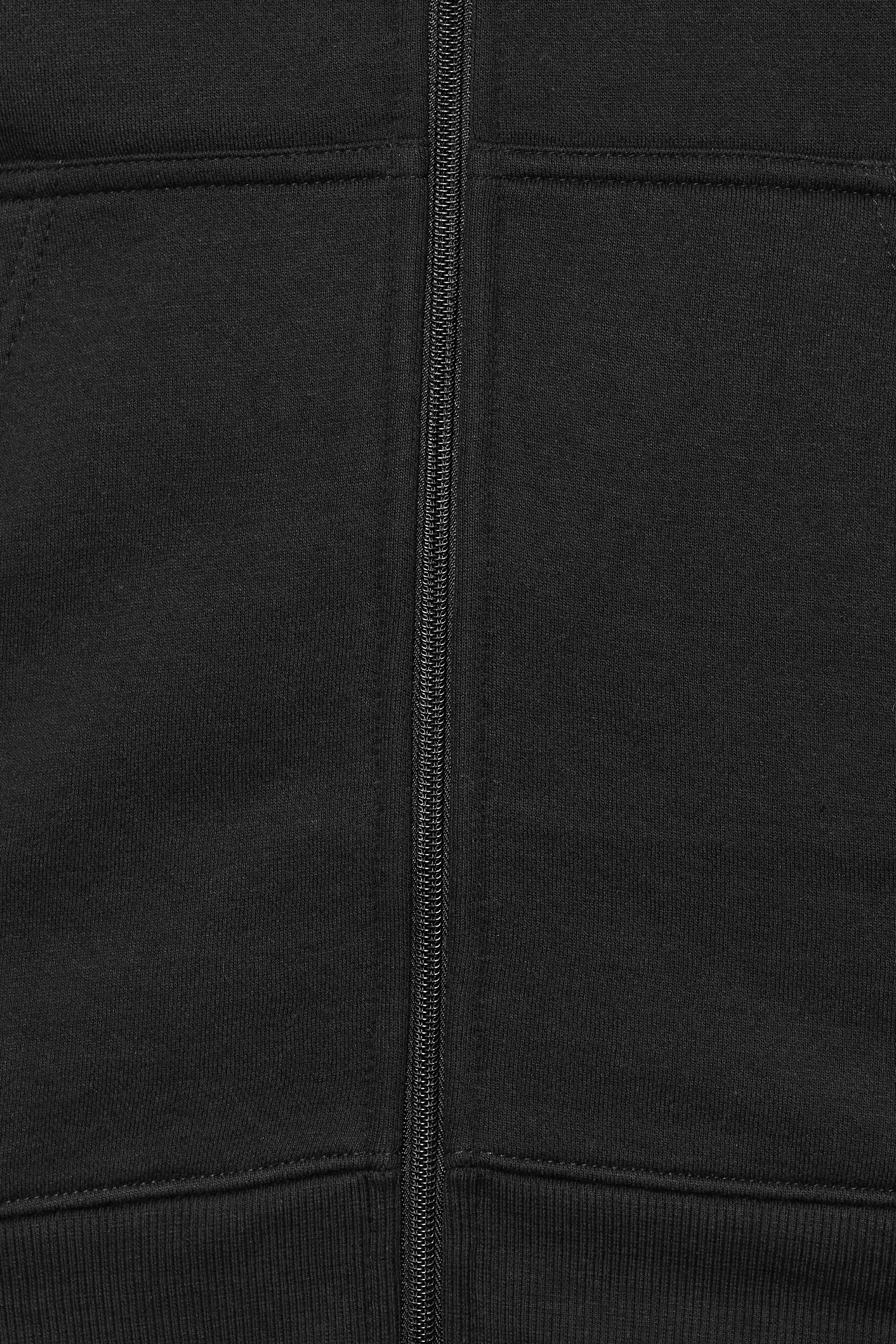 BadRhino Big & Tall Black Premium Zip Through Hoodie | BadRhino 2