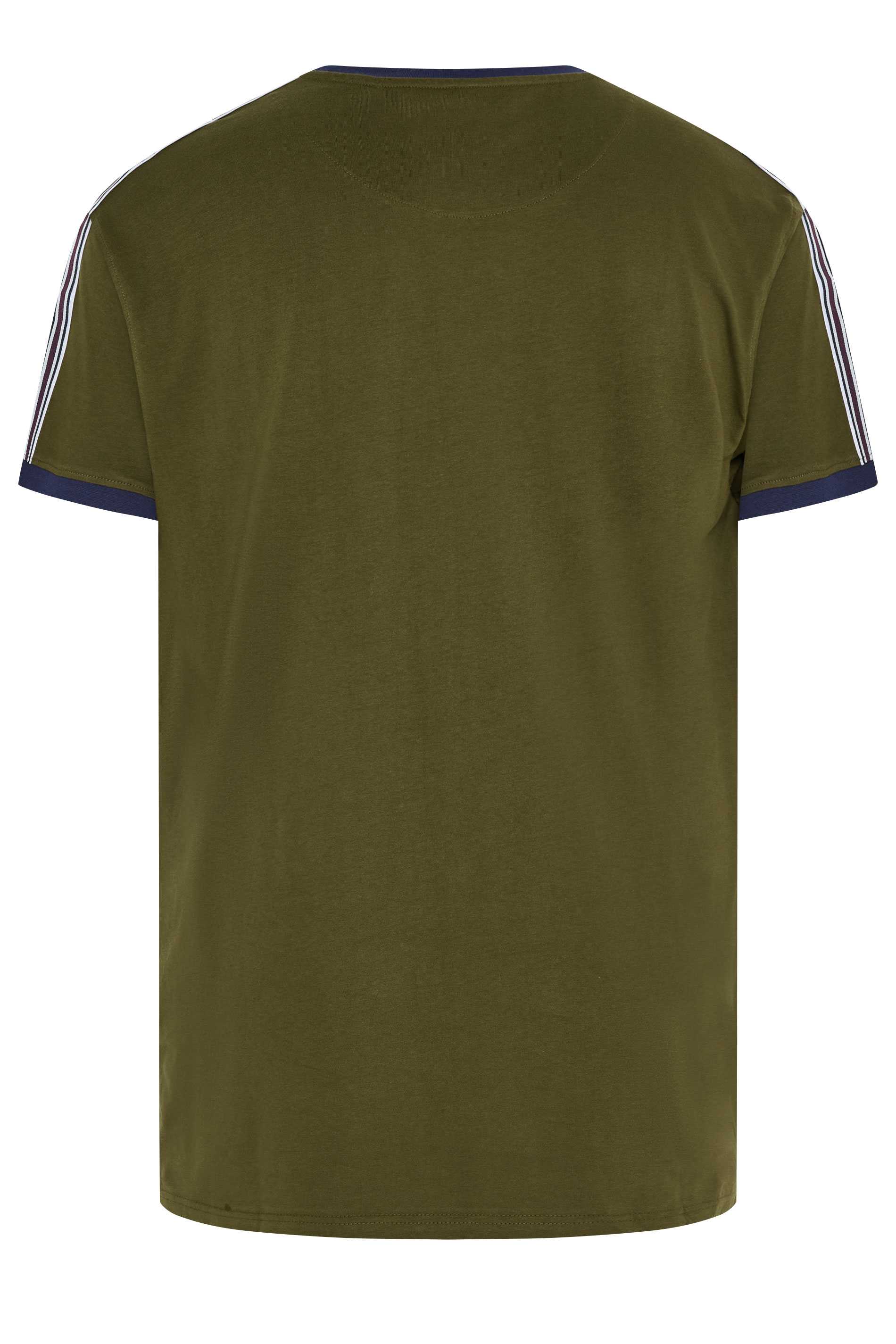 KAM Big & Tall Olive Green Ringer T-Shirt | BadRhino 5