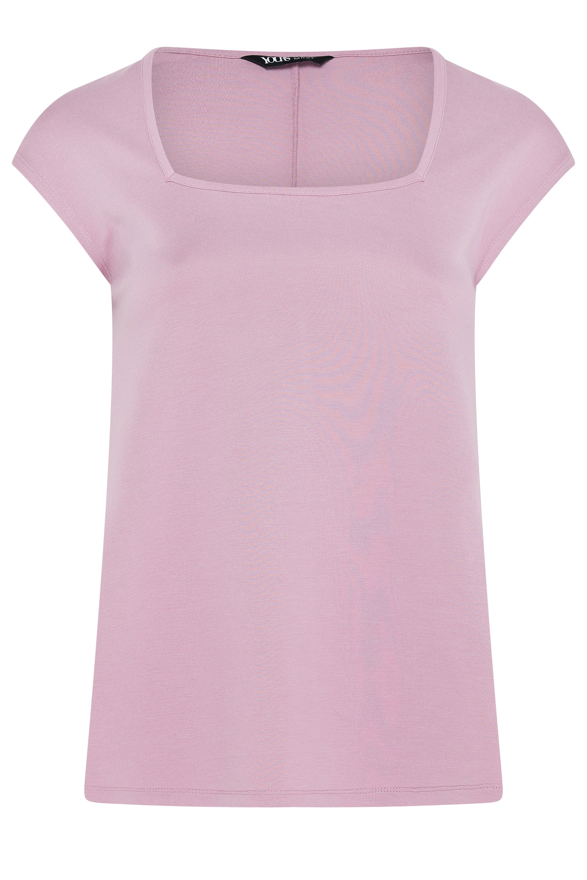 YOURS Plus Size Pink Cap Sleeve Top | Yours Clothing 5