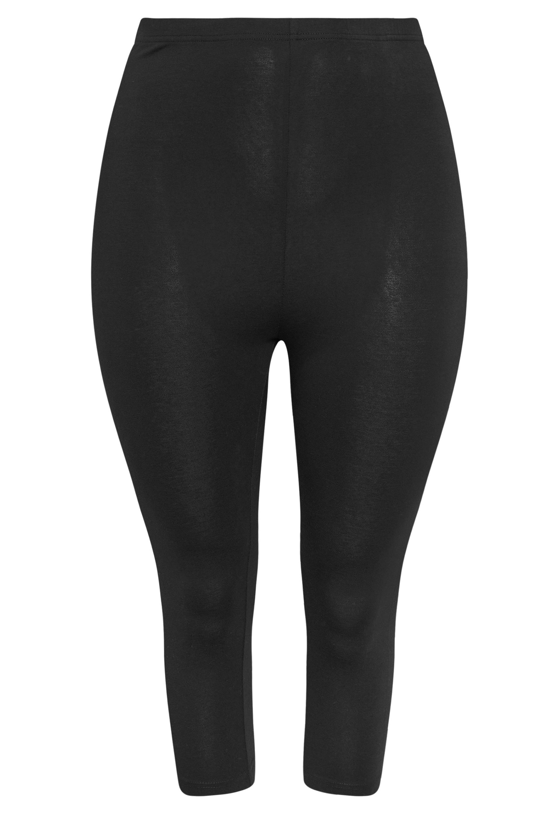 YOURSET 2 PACK Plus Size Black Daisy Cropped Leggings | Yours Clothing 9