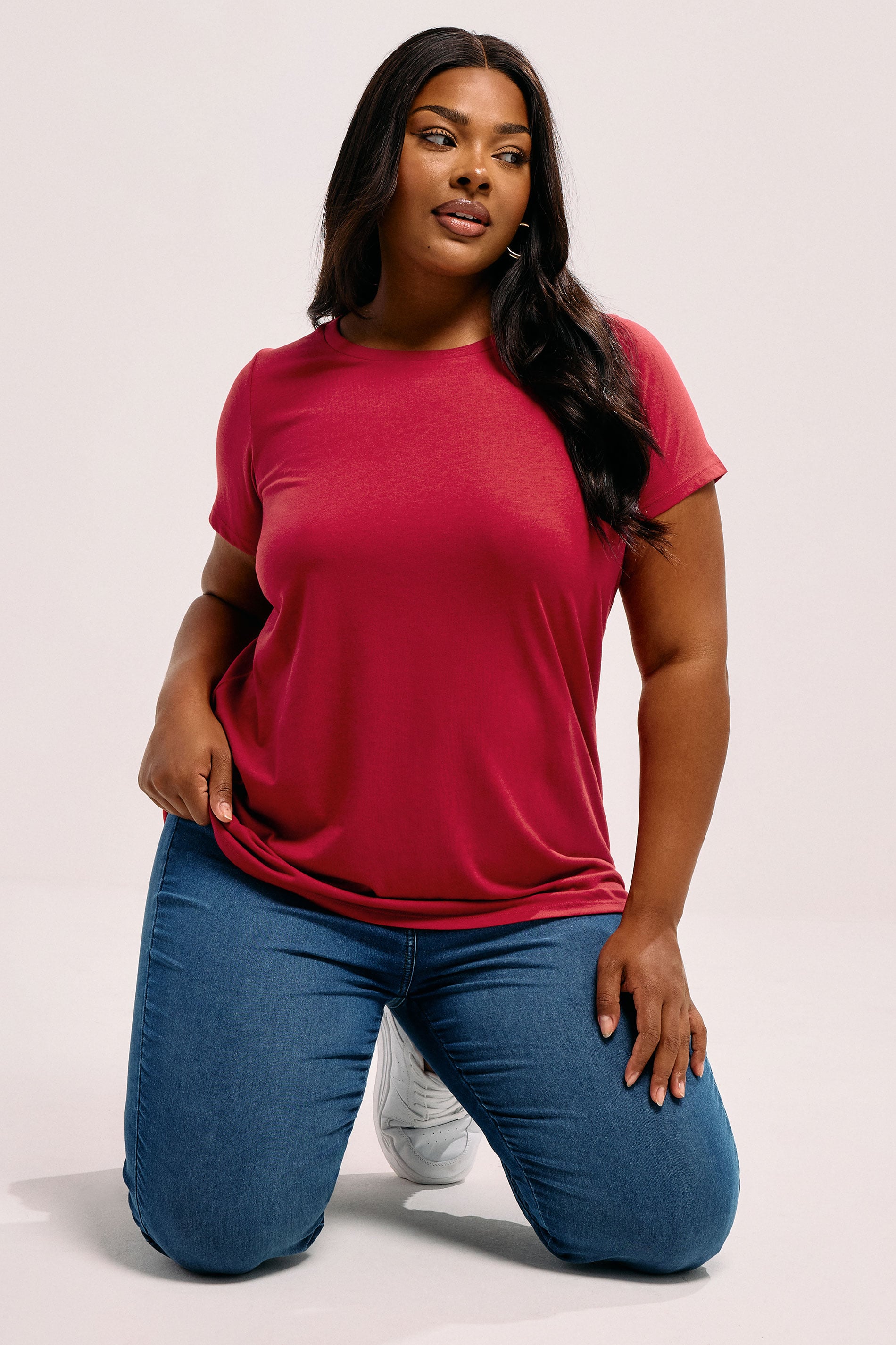 YOURS Plus Size Red Core T-Shirt | Yours Clothing 3
