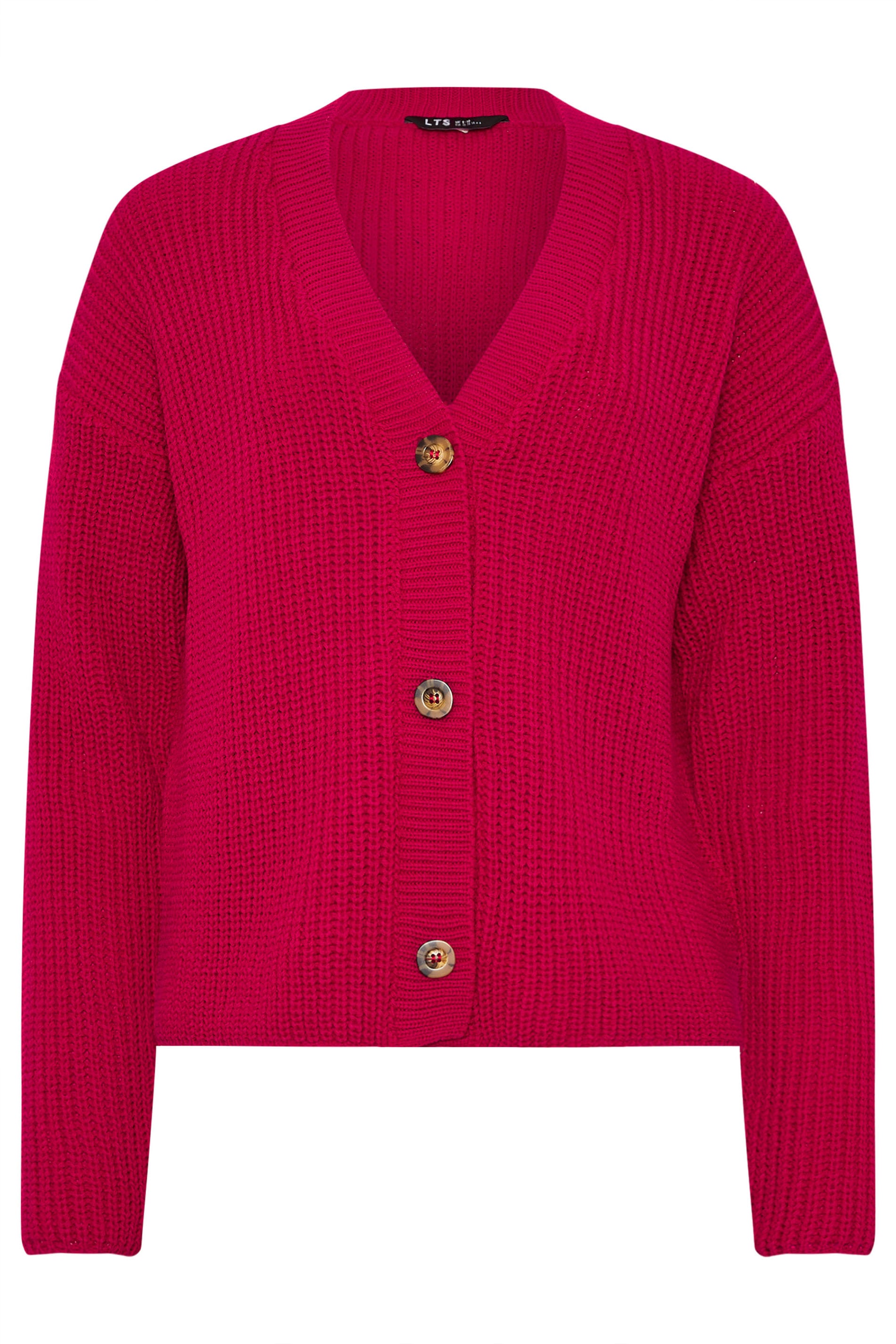 LTS Tall Women's Red V-Neck Cardigan | Long Tall Sally 5