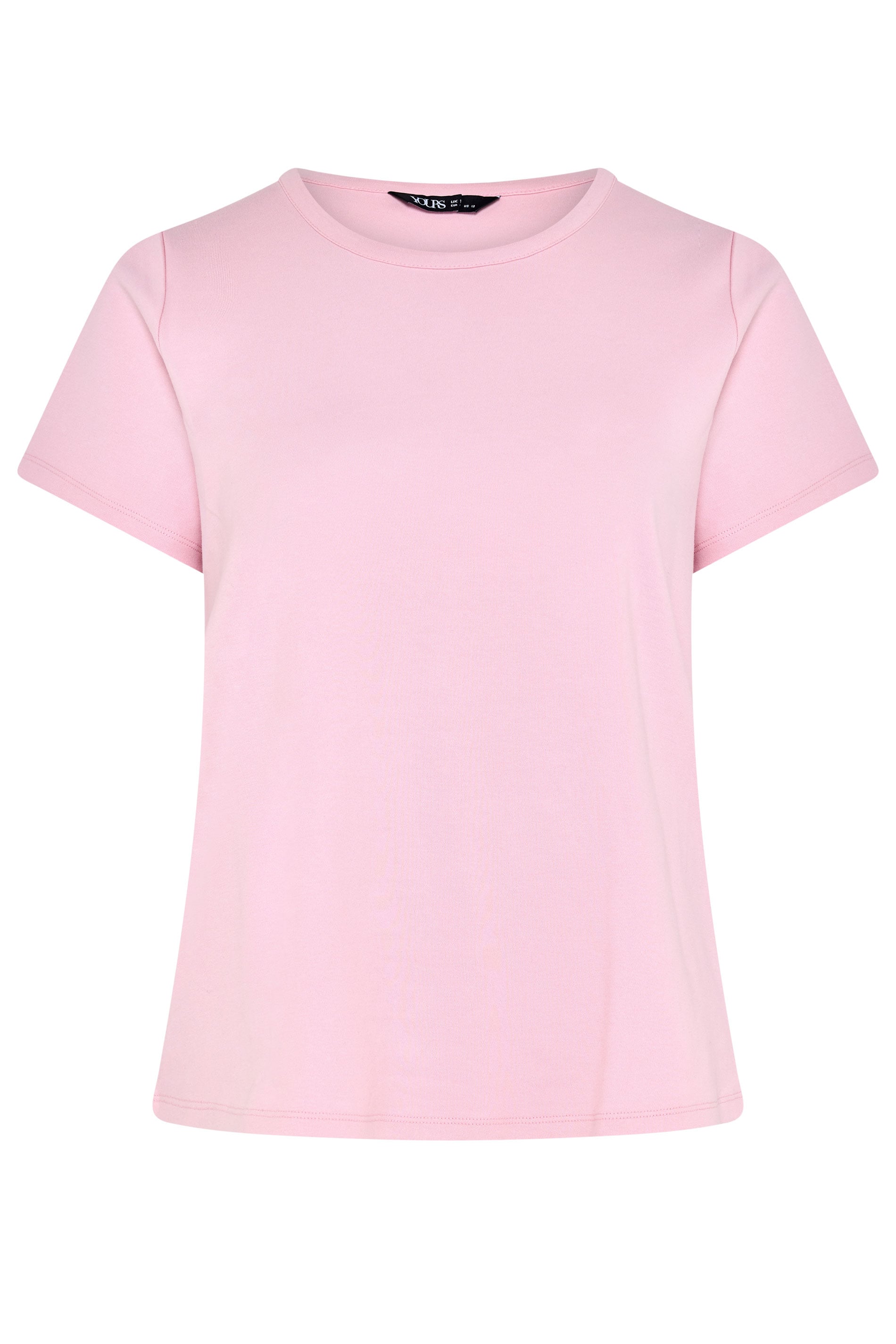 YOURS Plus Size Pink Interlock T-Shirt | Yours Clothing 5
