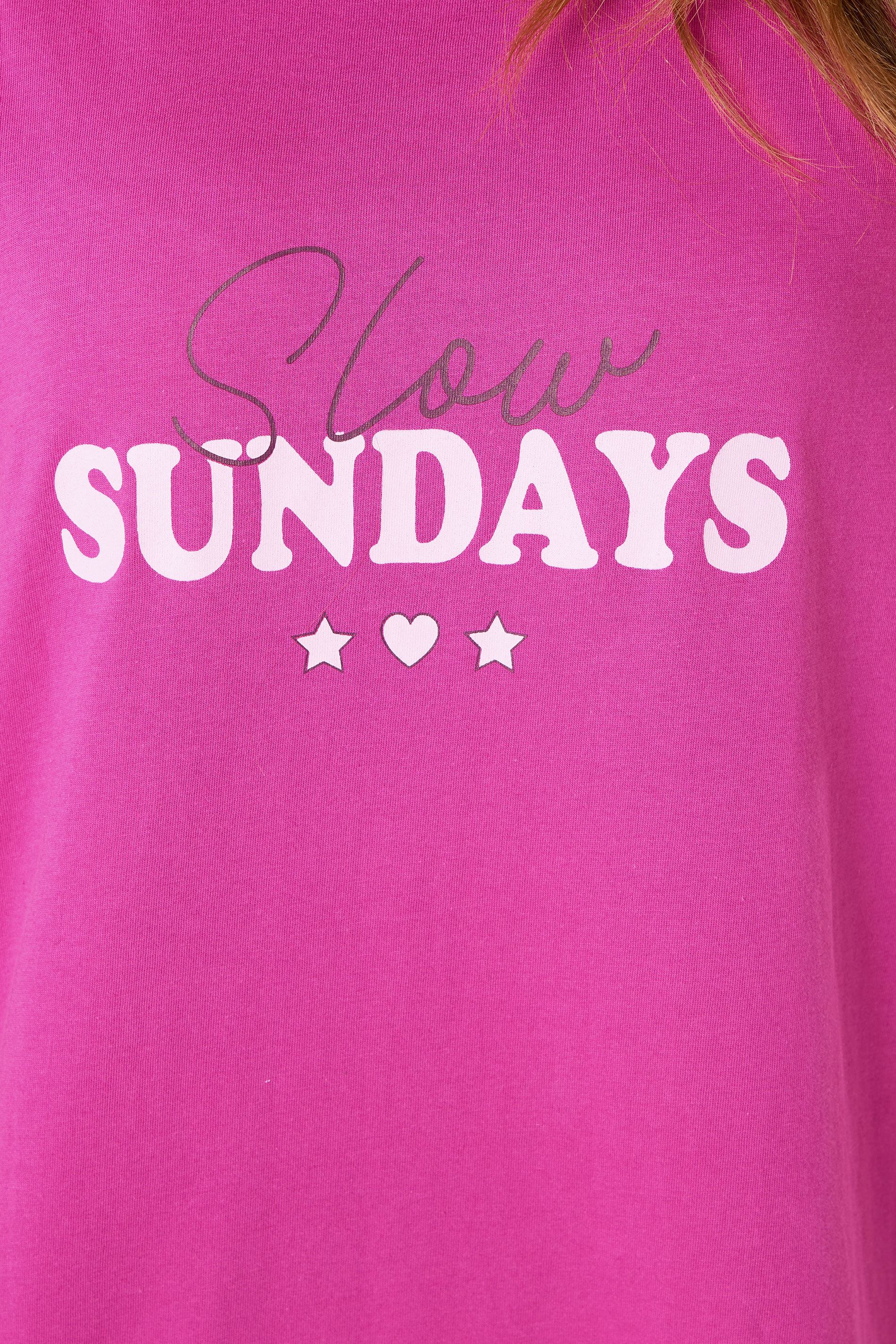 M&Co Pink 'Slow Sundays' Cotton Wide Leg Pyjama Set | M&Co 5