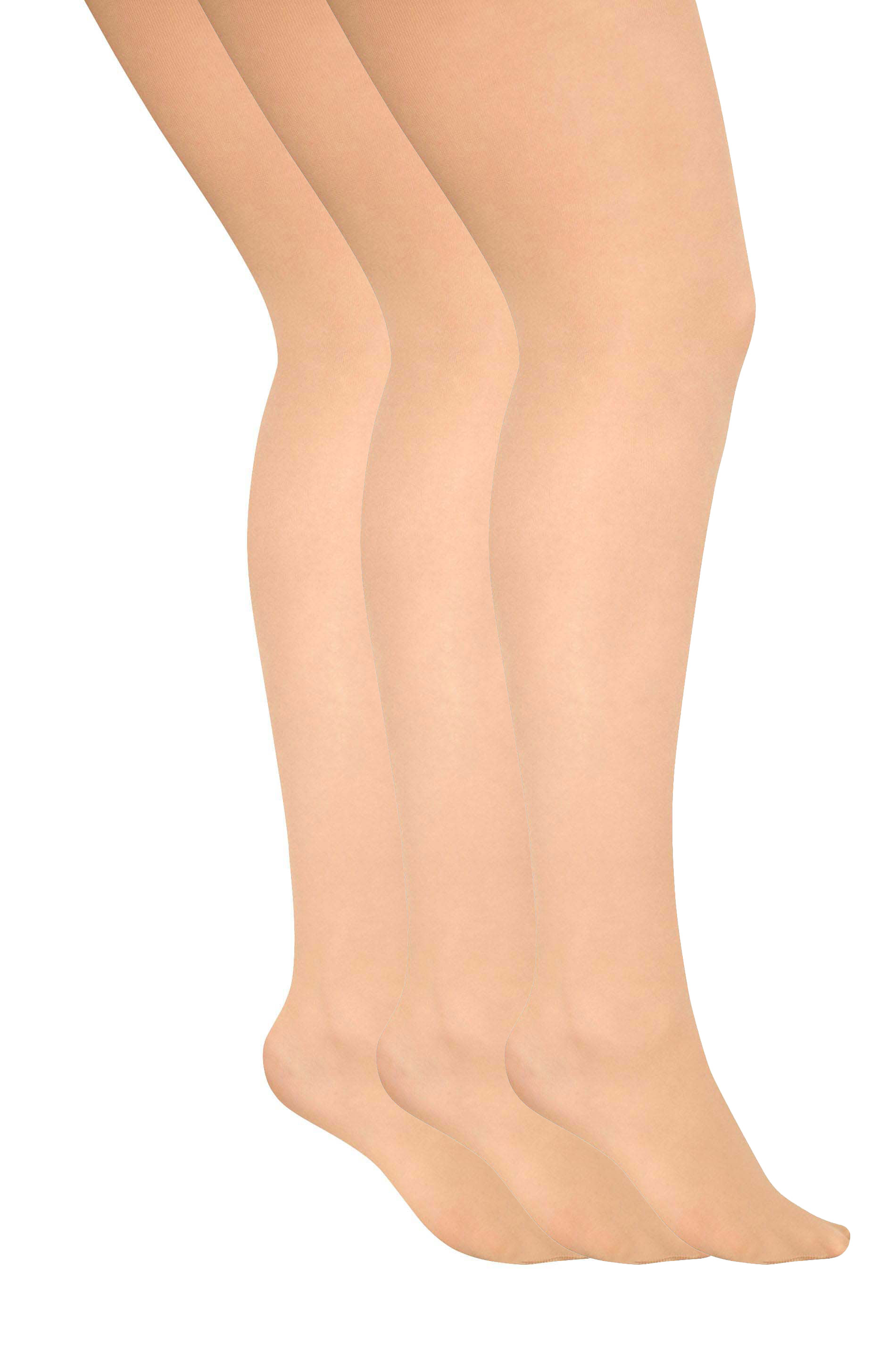 YOURSET 3 PACK Plus Size Nude 20 Denier Ladder Resist Tights | Yours Clothing 3
