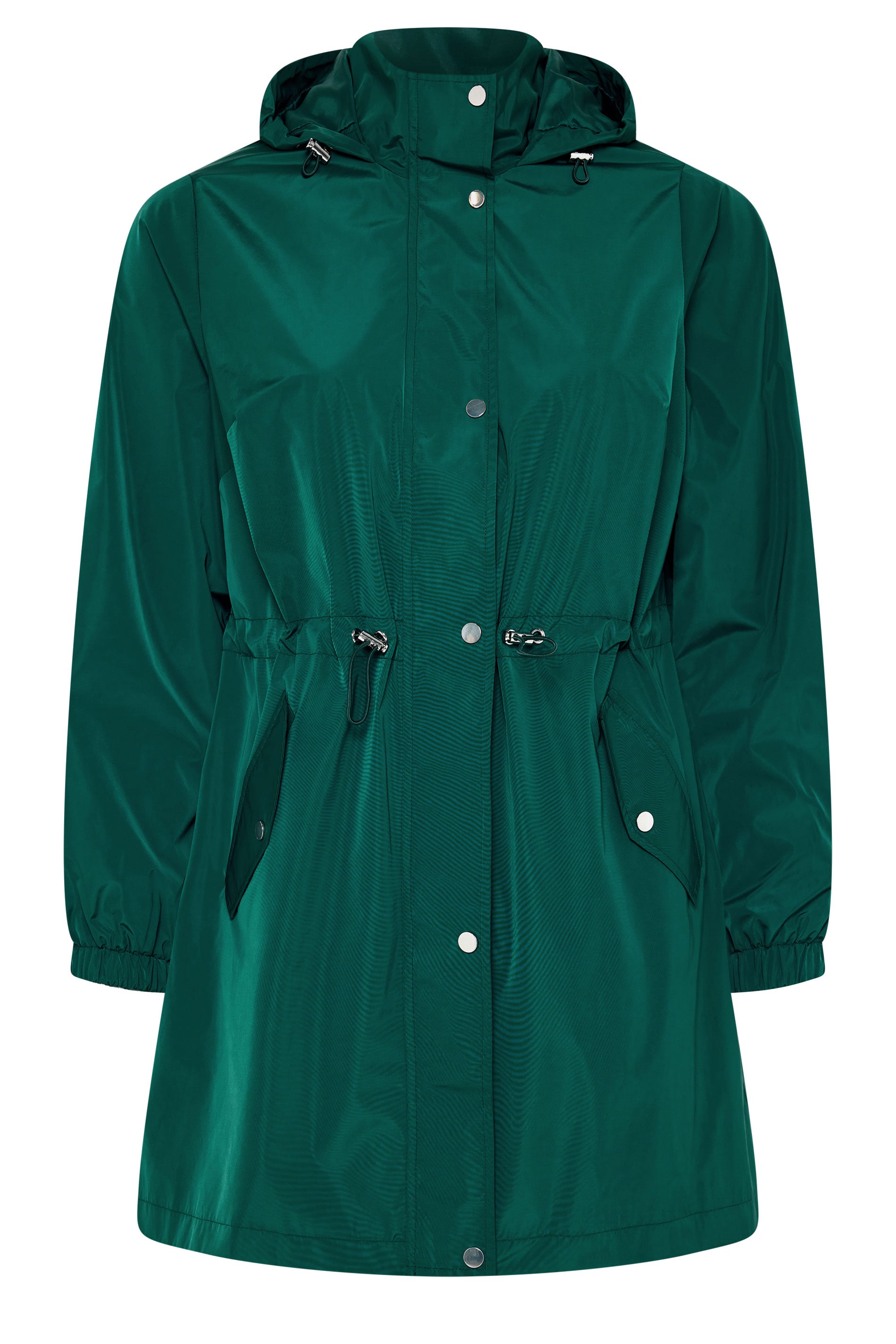 Evans Women's Green Plus Teal Lightweight Rain Jacket Size 22-24