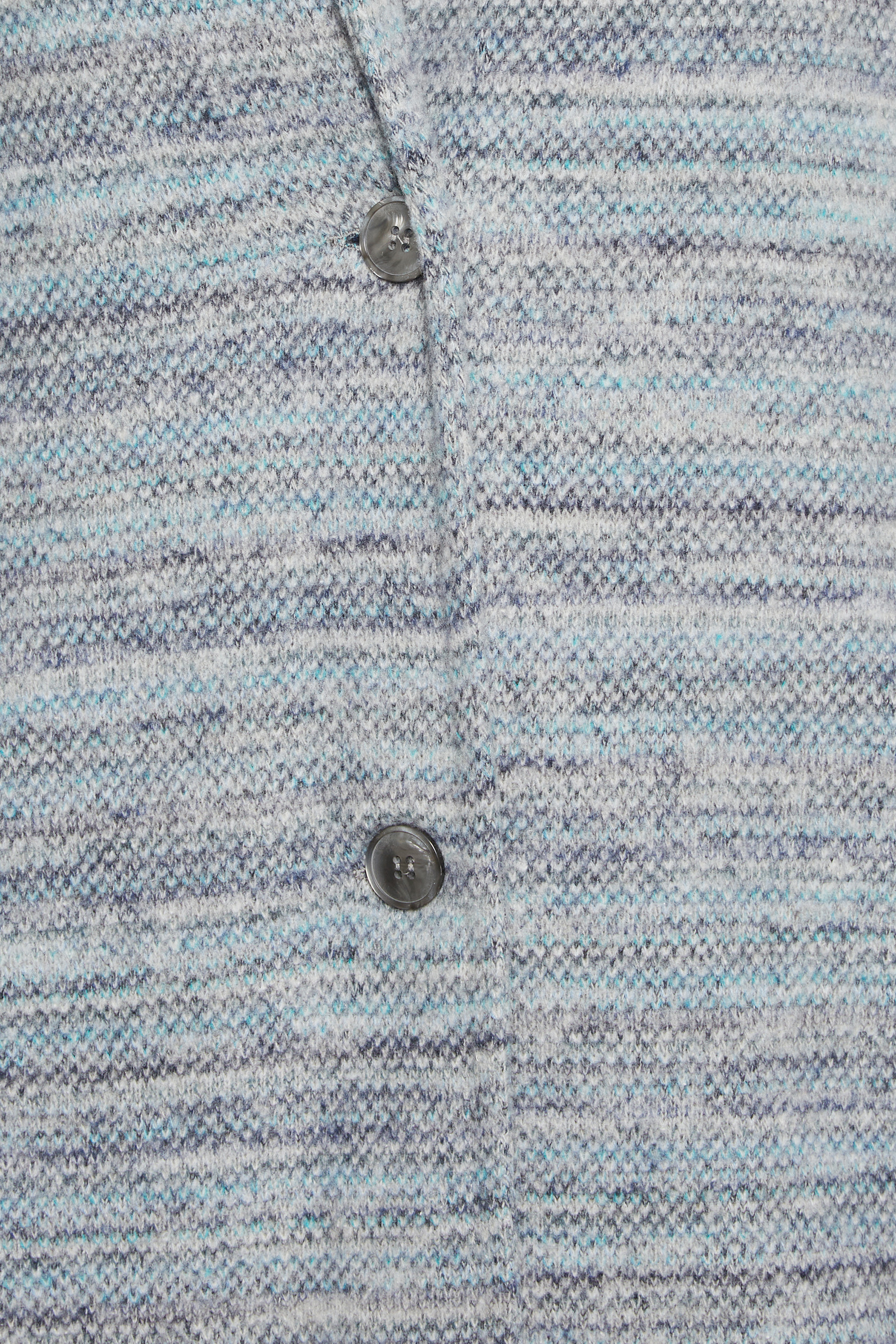 YOURS LUXURY Plus Size Blue Marl Button Front Midi Jacket | Yours Clothing 6
