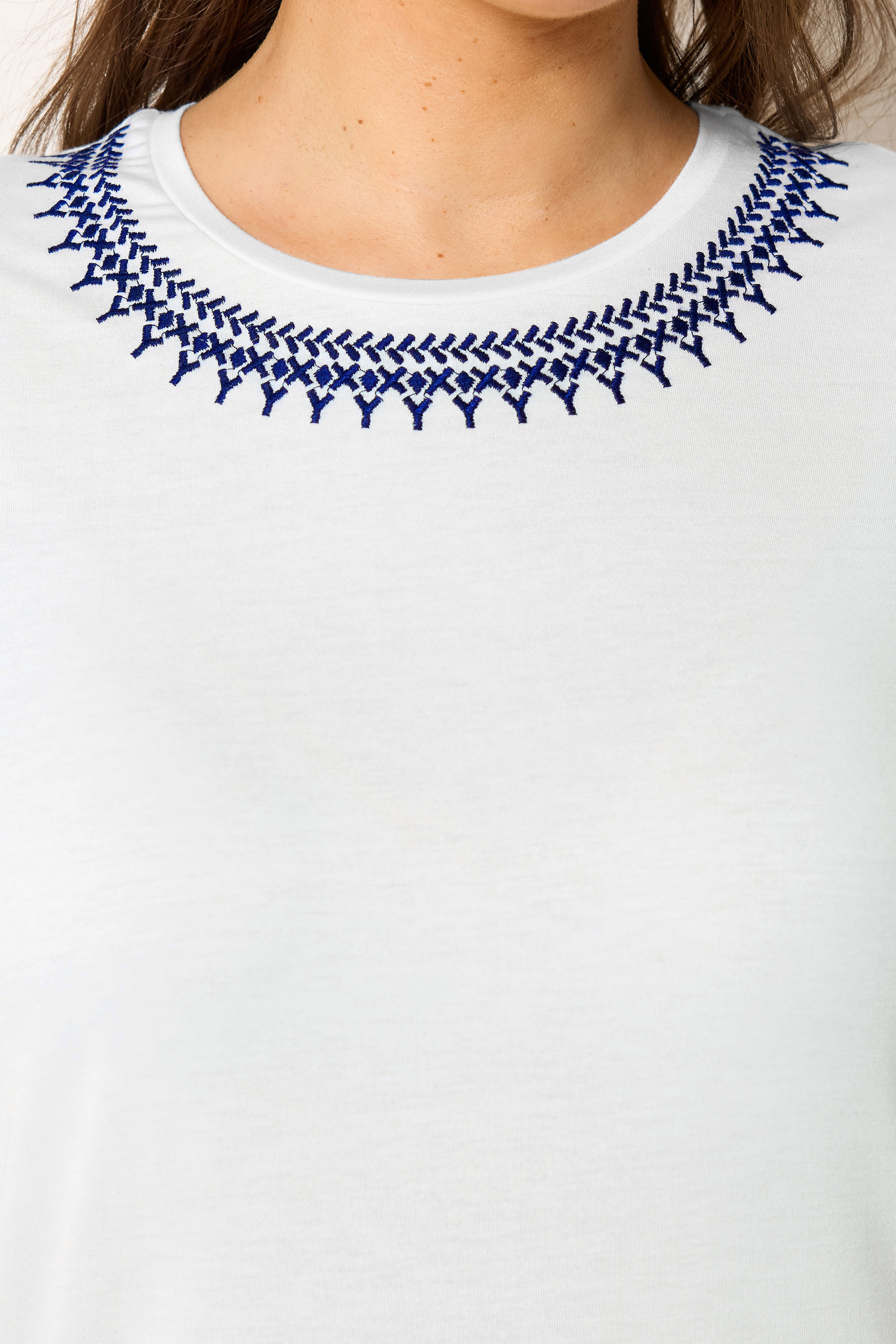 YOURS Plus Size White Embroidered Vest | Yours Clothing 4