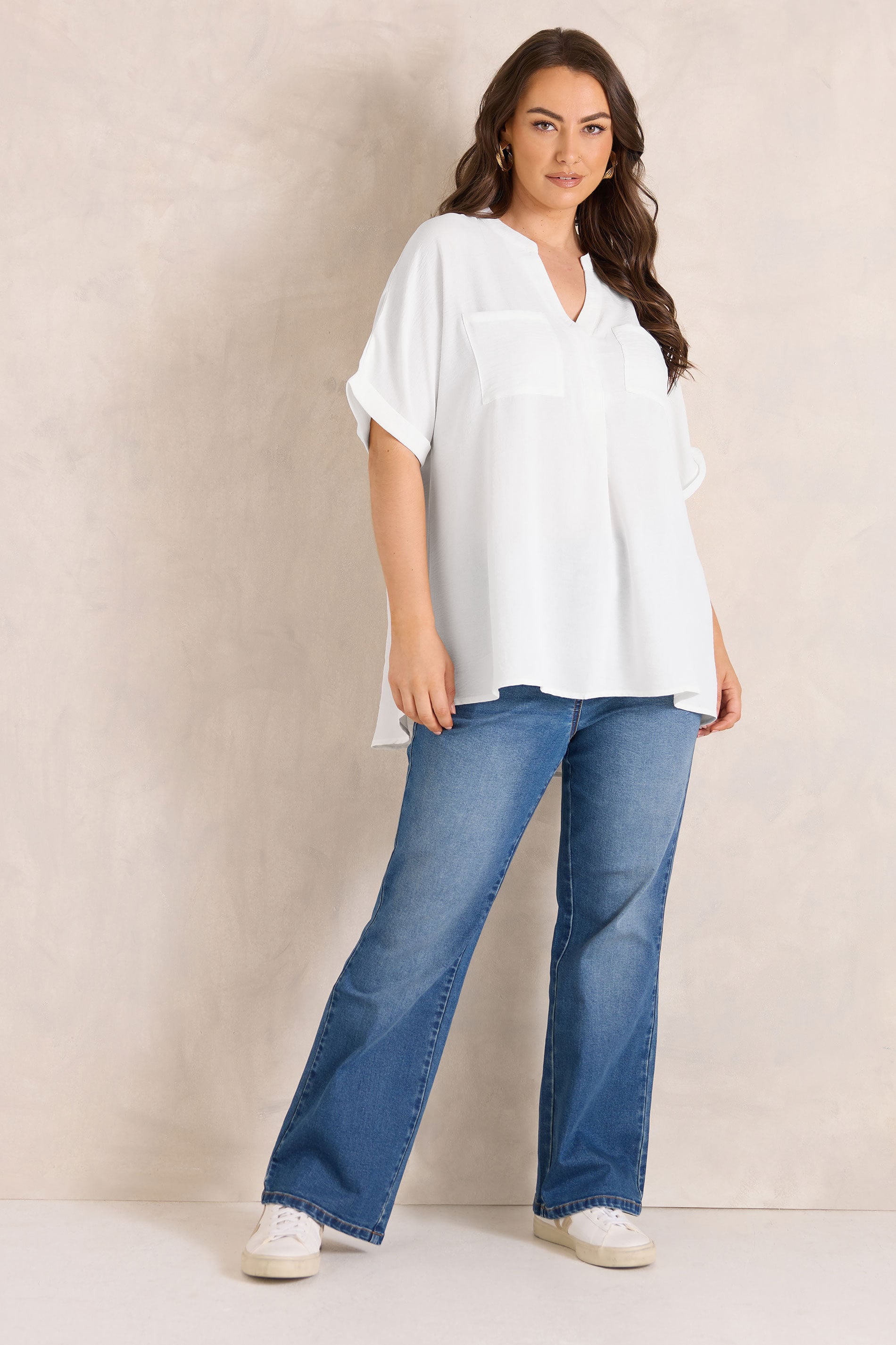 EVANS Plus Size 2 Pack Black And White Utility Shirts | Evans 4