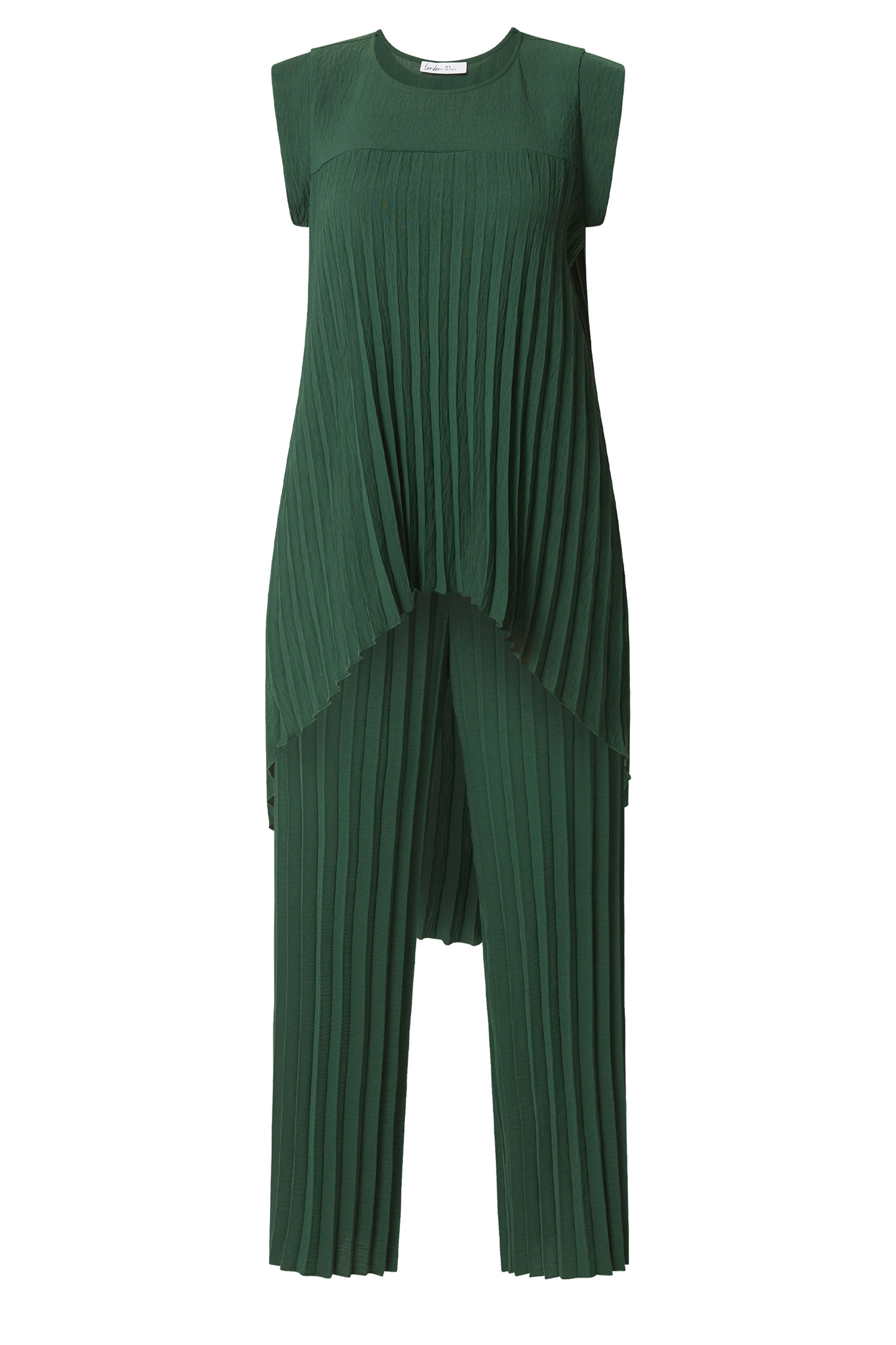 YOURS LONDON Plus Size Green Pleated Set | Yours Clothing 6