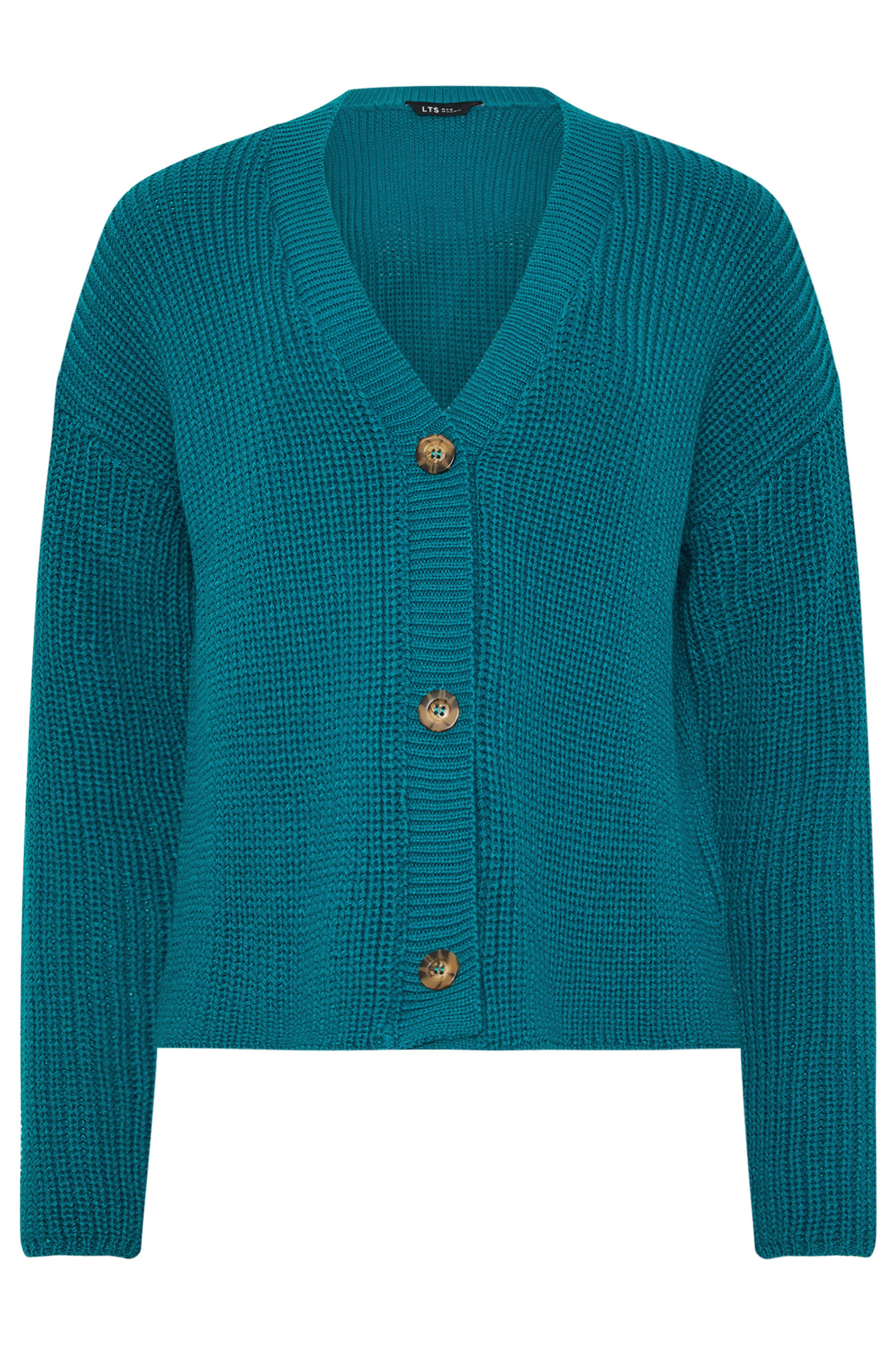 LTS Tall Women's Teal Blue V-Neck Cardigan | Long Tall Sally 5