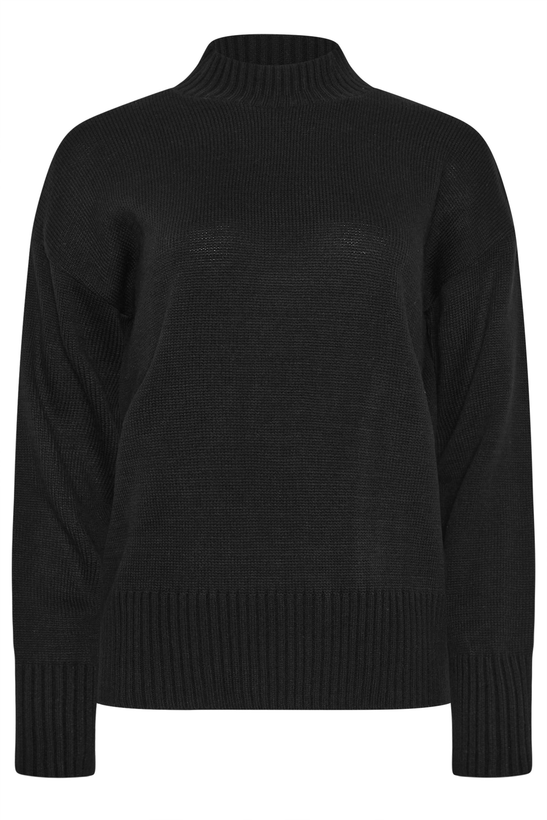 LTS Tall Women's Black High Neck Jumper | Long Tall Sally 5