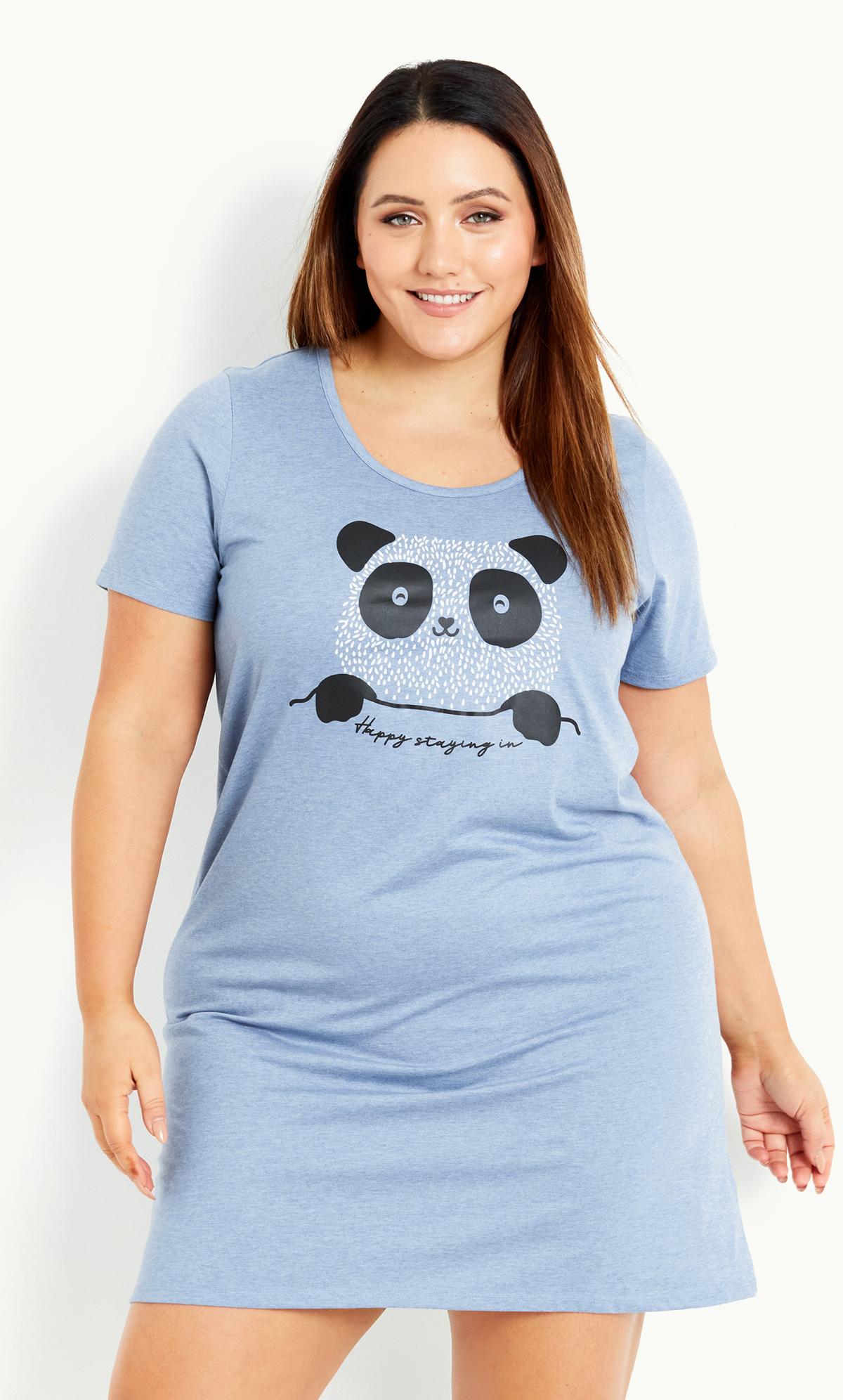 Panda Blue Night Dress 3