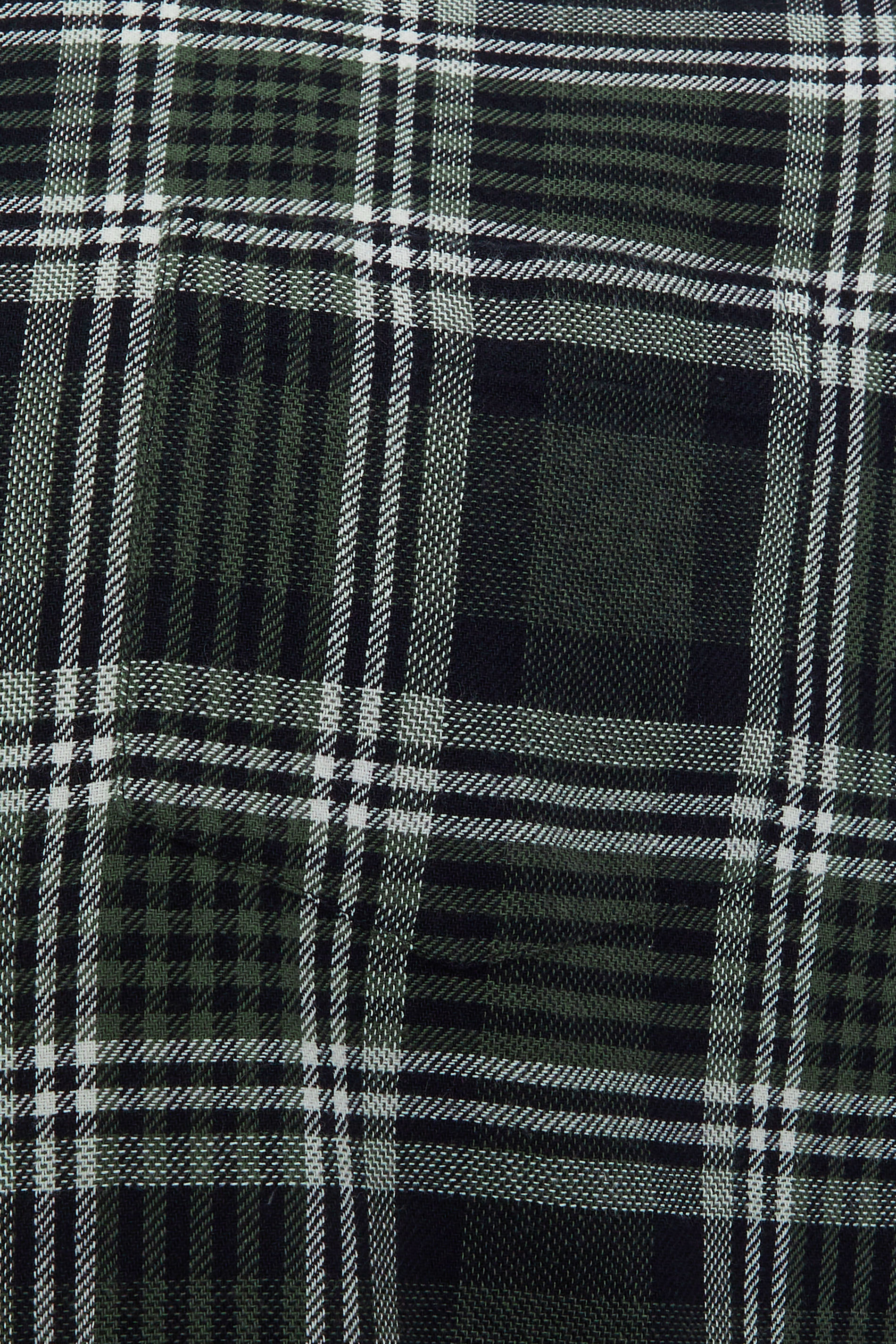 BadRhino Big & Tall Green Check Long Sleeve Shirt | BadRhino 7