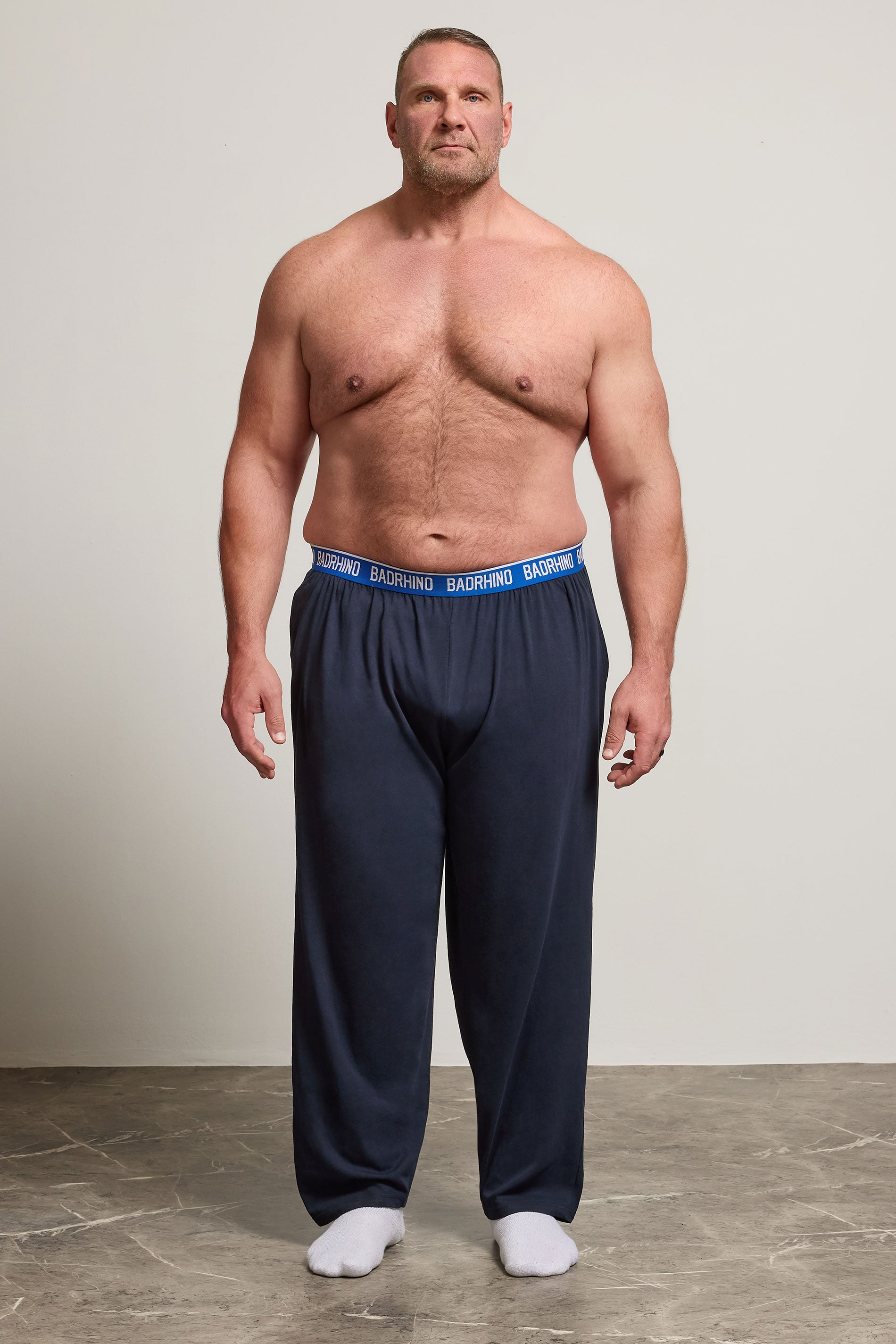 BadRhino Big & Tall Navy Blue Lounge Trousers | BadRhino 1