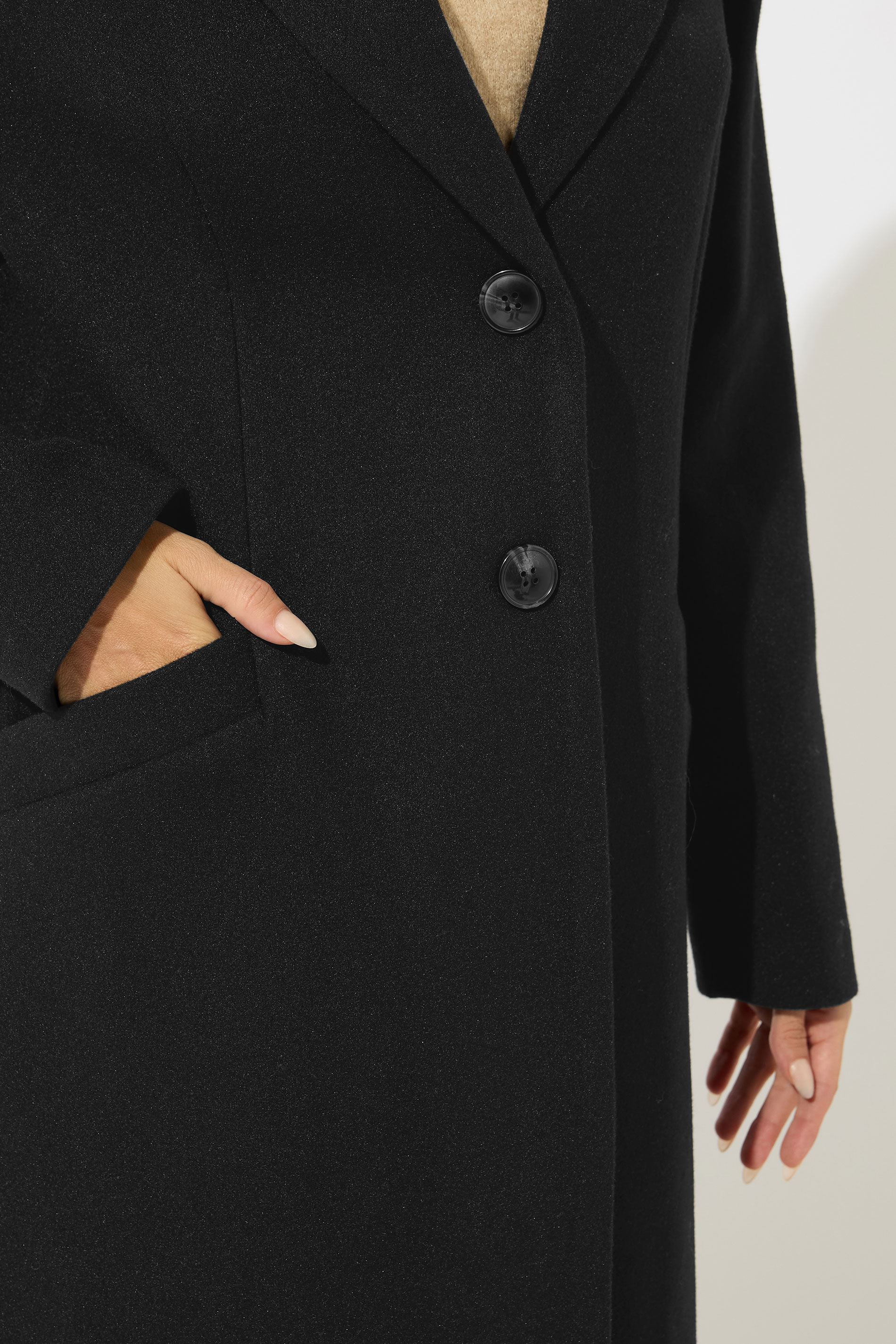 M&Co Black Single Breasted Tailored Coat | M&Co 5