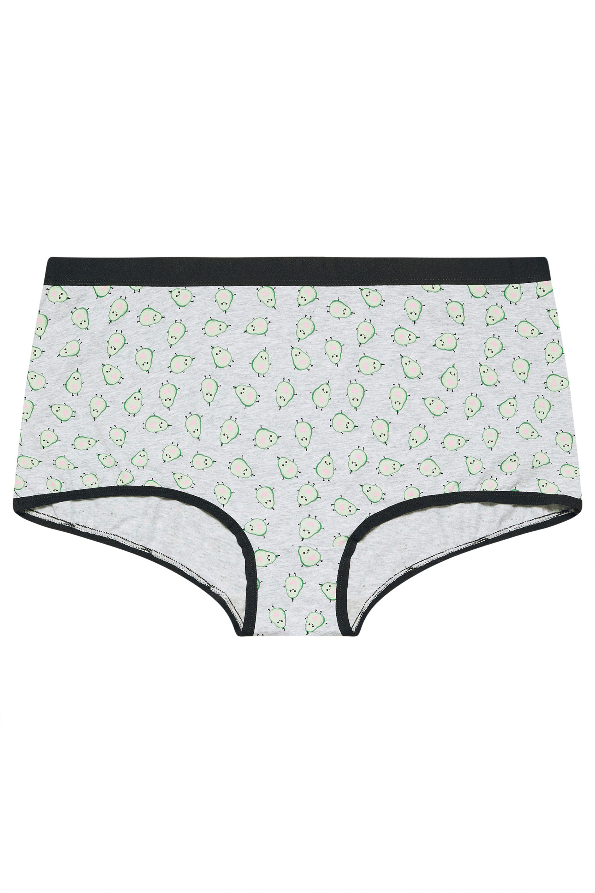 YOURSET 5 PACK Plus Size Grey Avocado Print Shorts | Yours Clothing 7