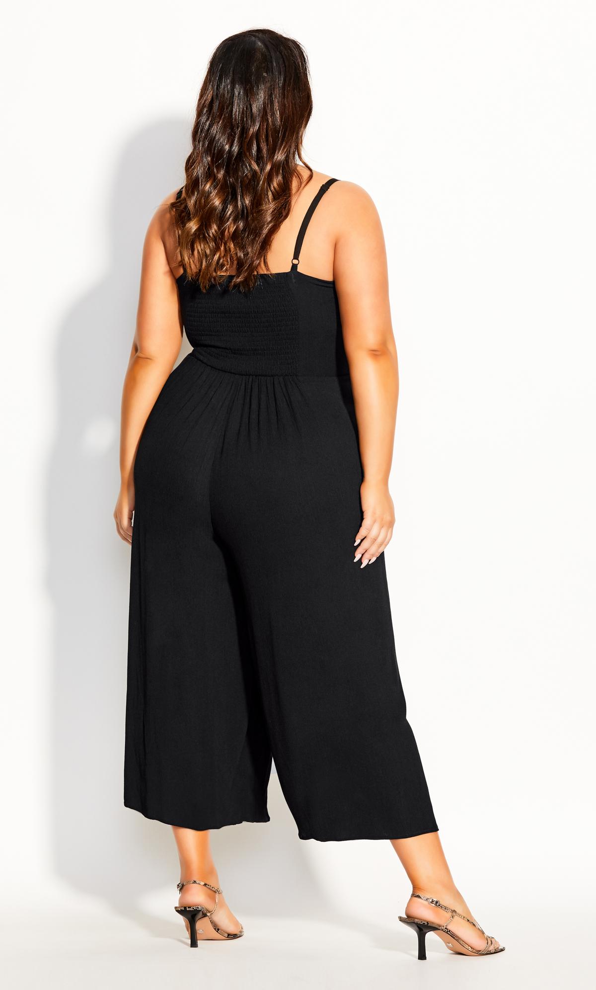 Beach Front Black Knotted Maxi Jumpsuit 2