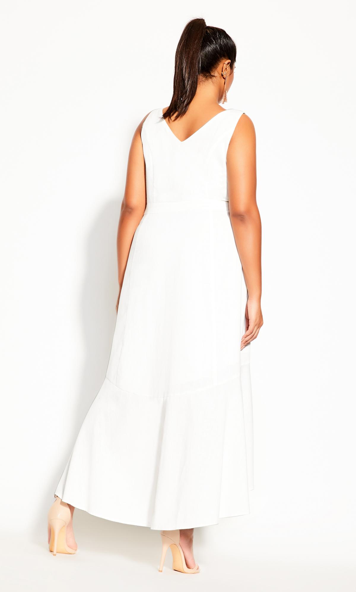 Sweetie Button Maxi Dress Ivory 2
