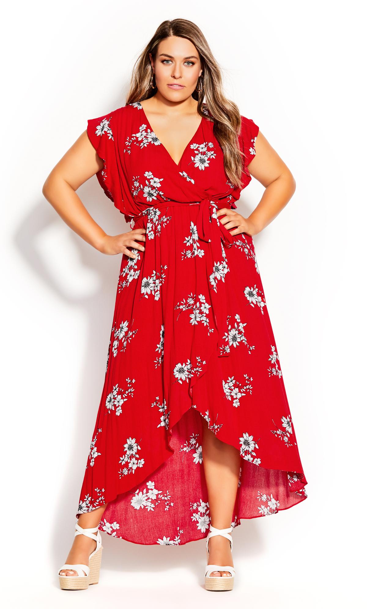 Love Floral Red Maxi Dress 1