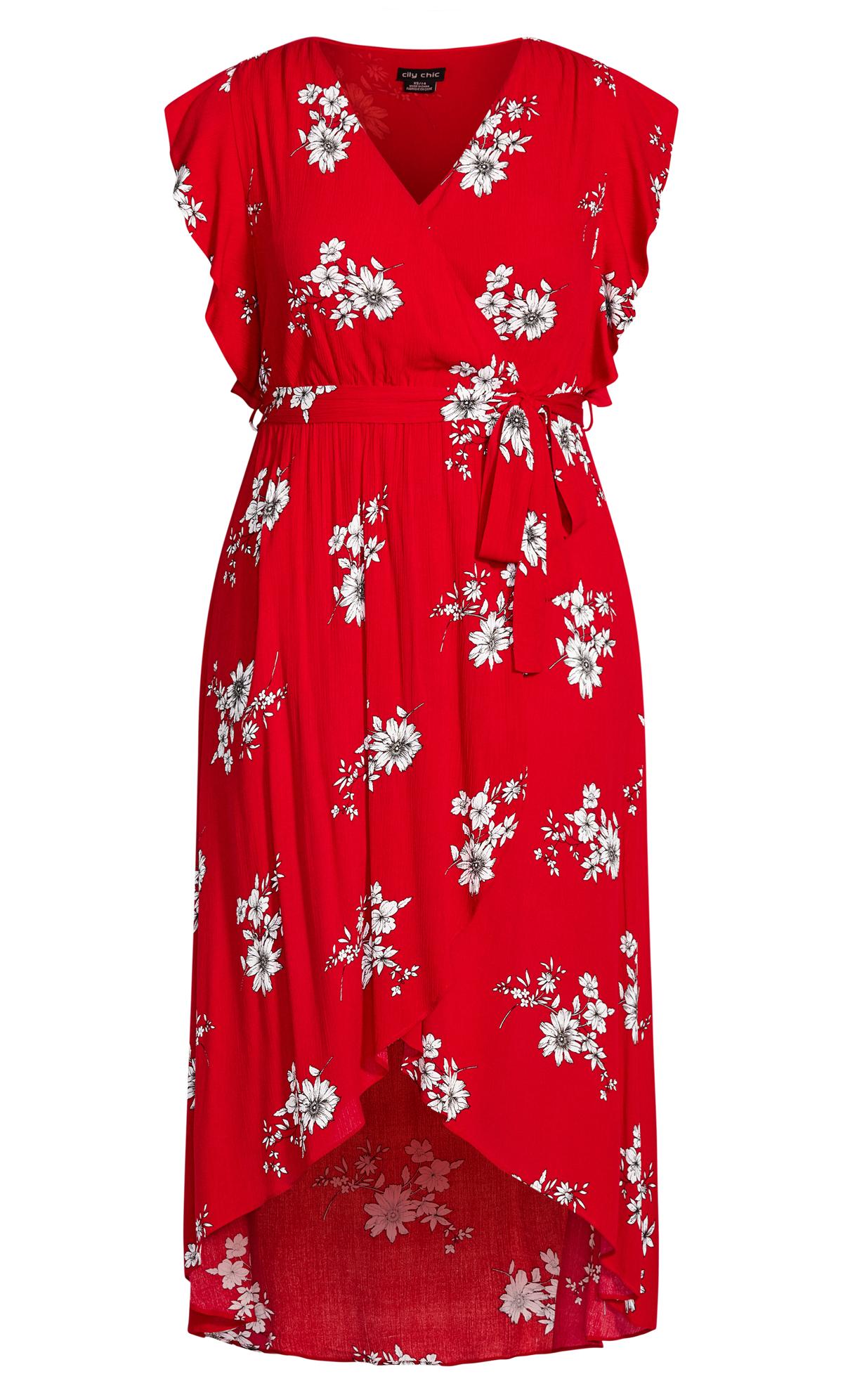 Love Floral Red Maxi Dress 3
