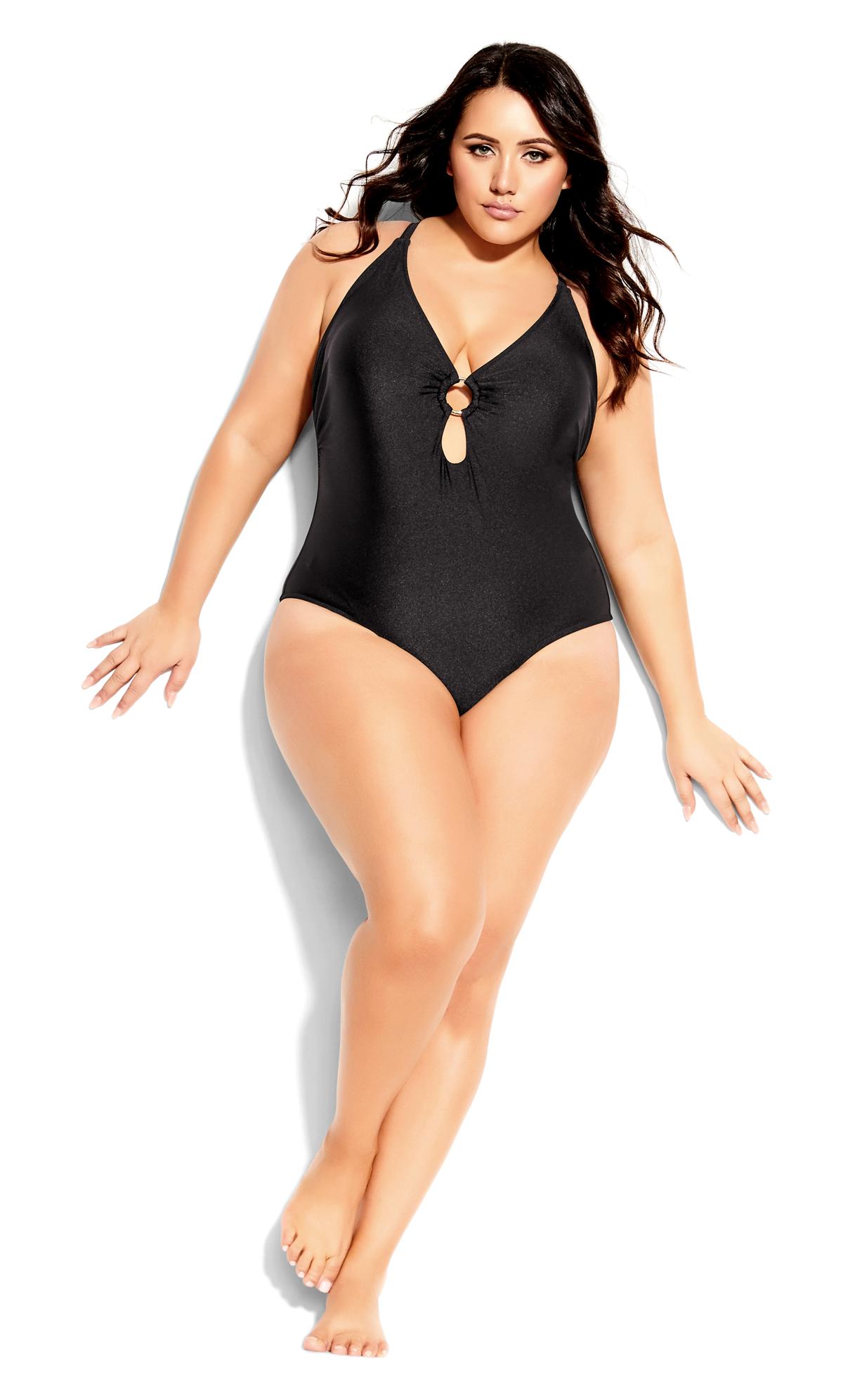 Plus Size Marrakesh Black 1 Piece Swimsuit 1