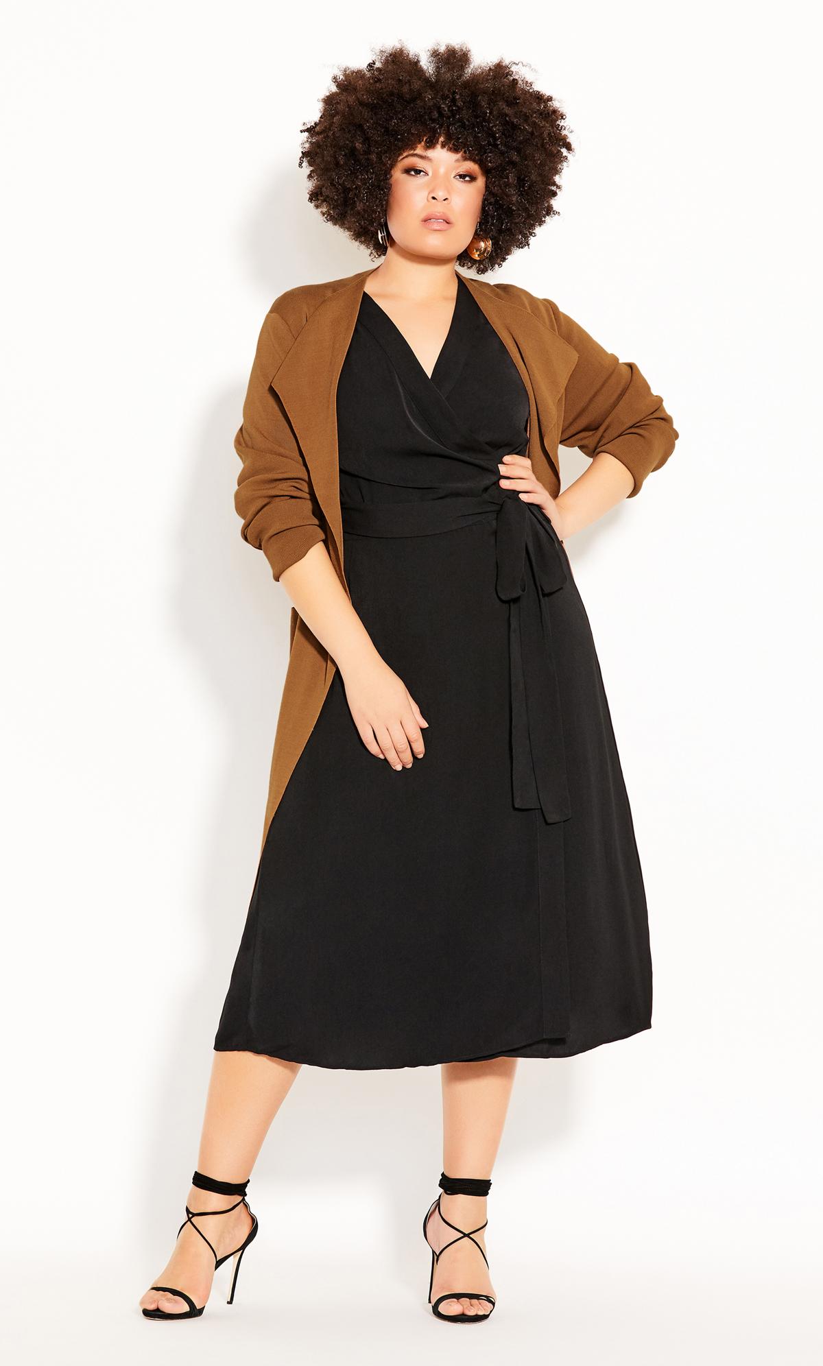 Plus Size Sultry Dress - black 1