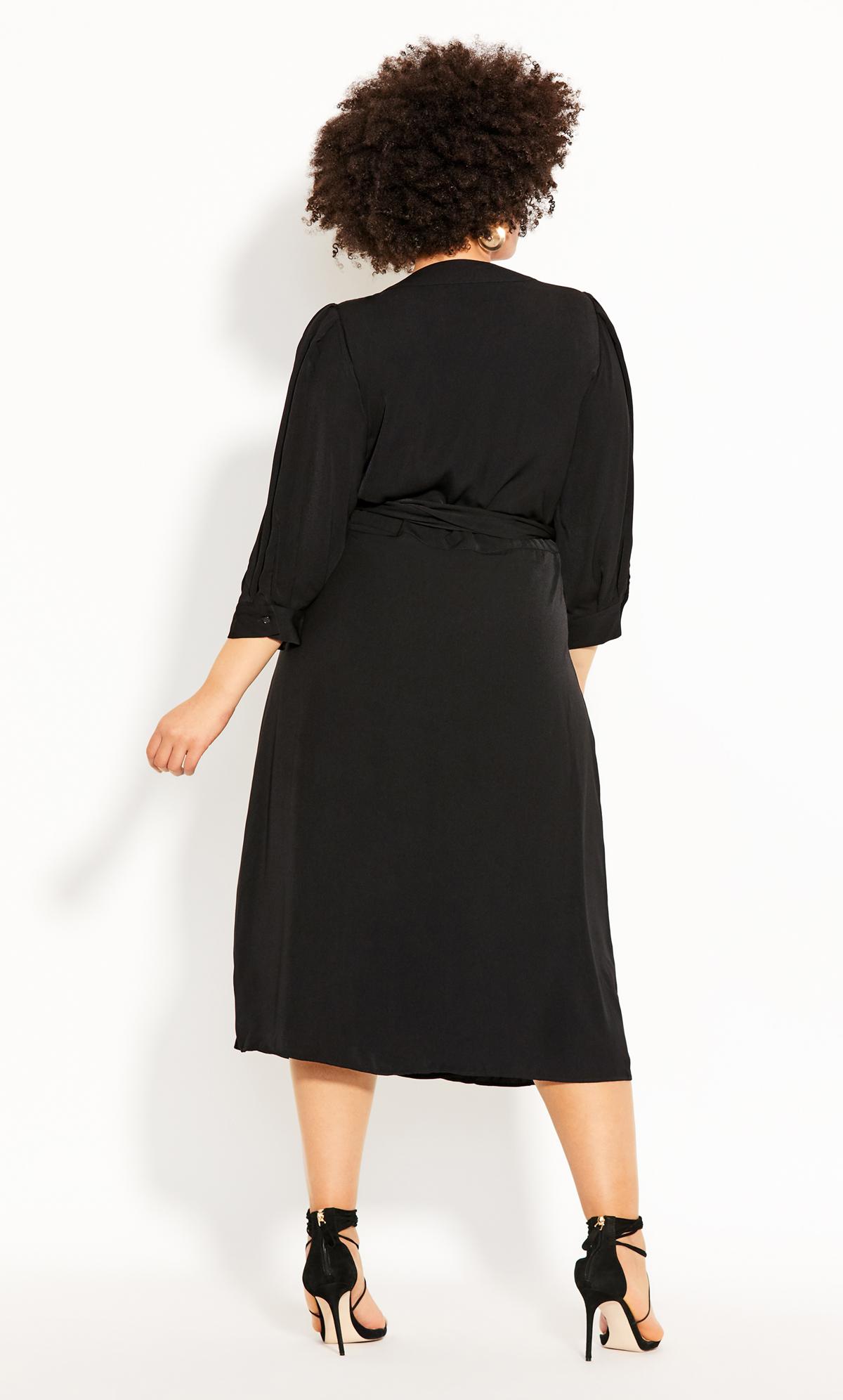 Plus Size Sultry Dress - black 2