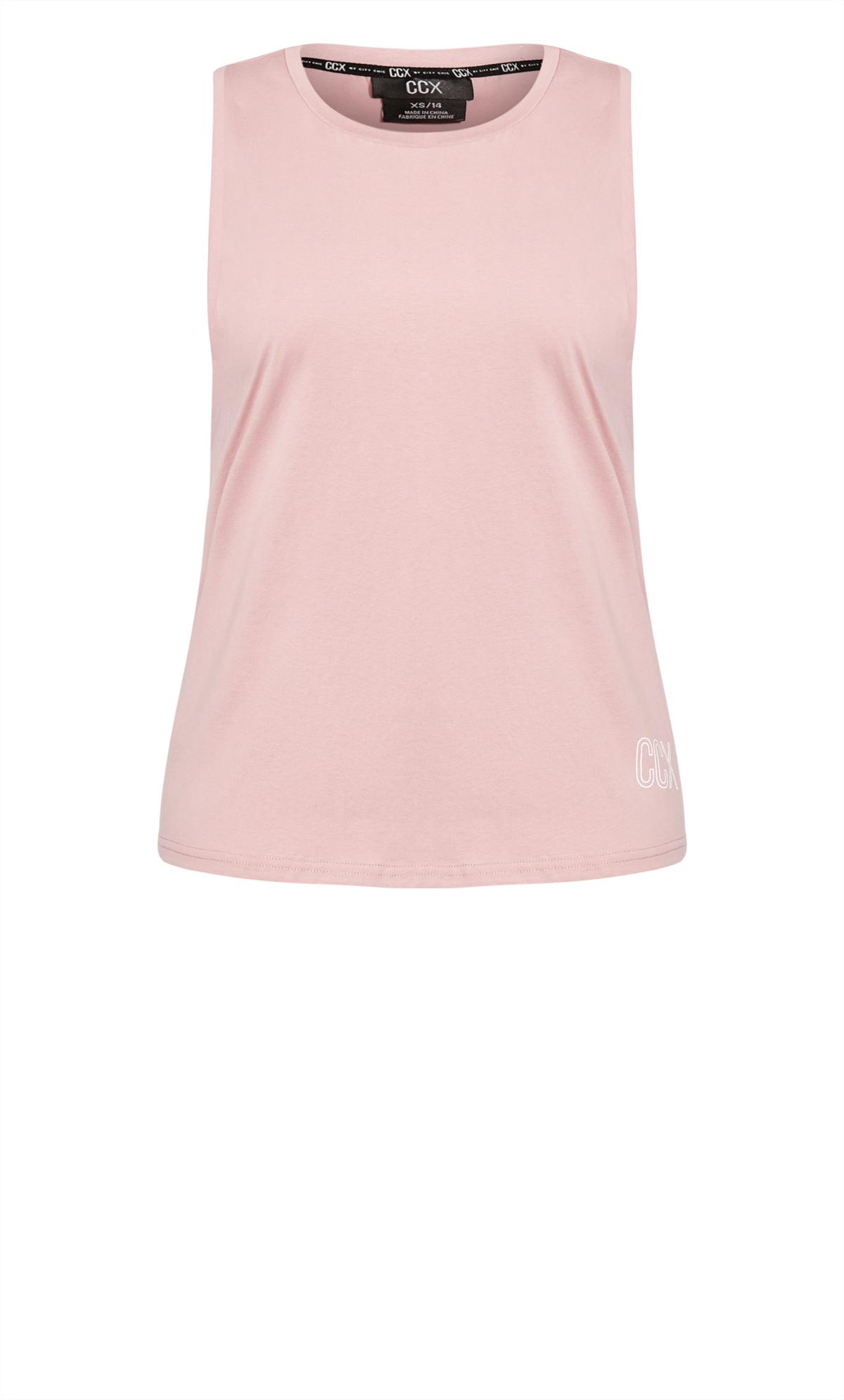 Evans Blush Pink Front Tie Detail Vest Top 5