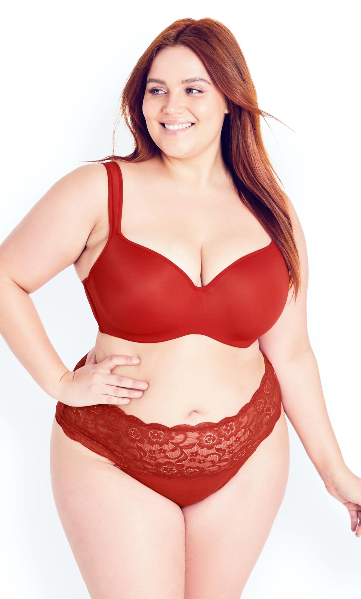 Hips & Curves Red Cotton Thong 1