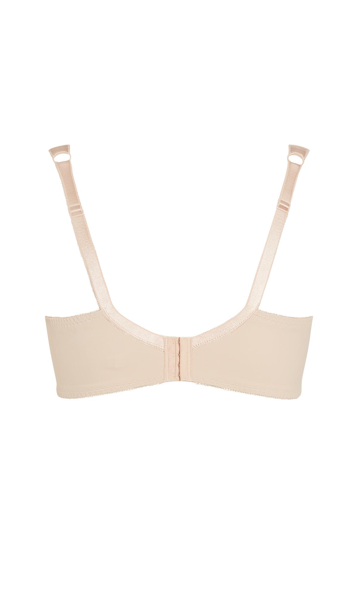 Avenue Nude Embroidered Full Support Underwired Bra