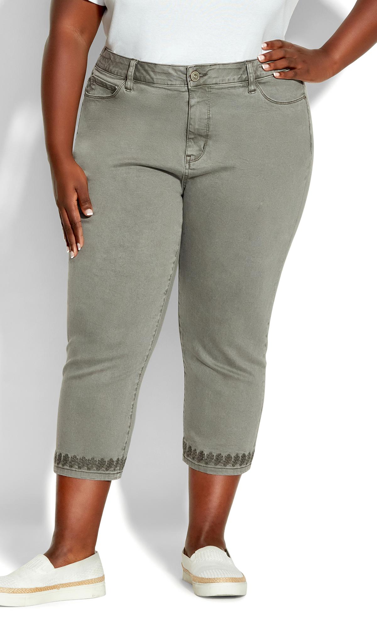 Terra & Sky Womens Plus Size Pull on Knit Denim Pant Nigeria
