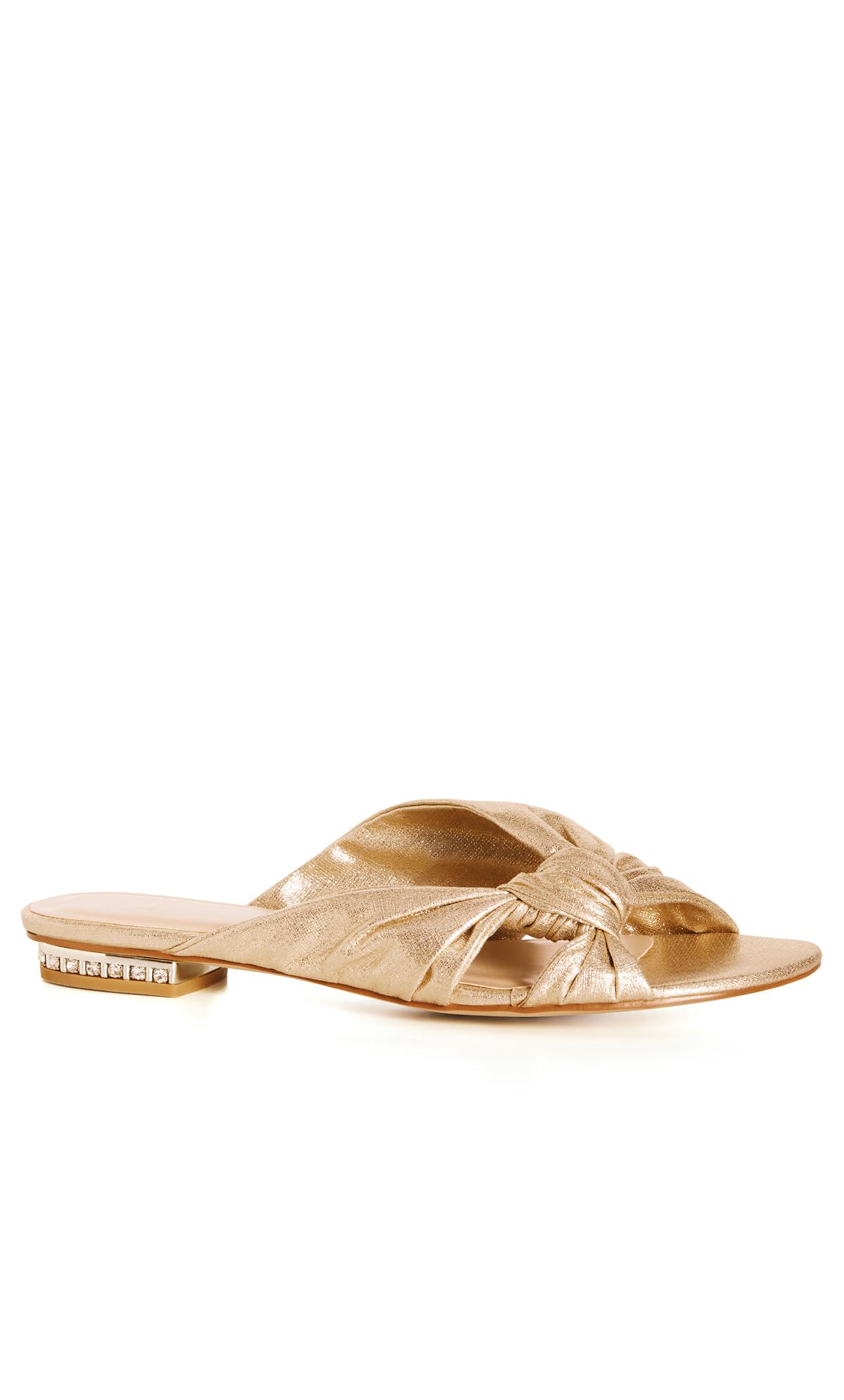 Evans Gold Knotted Sandals 2