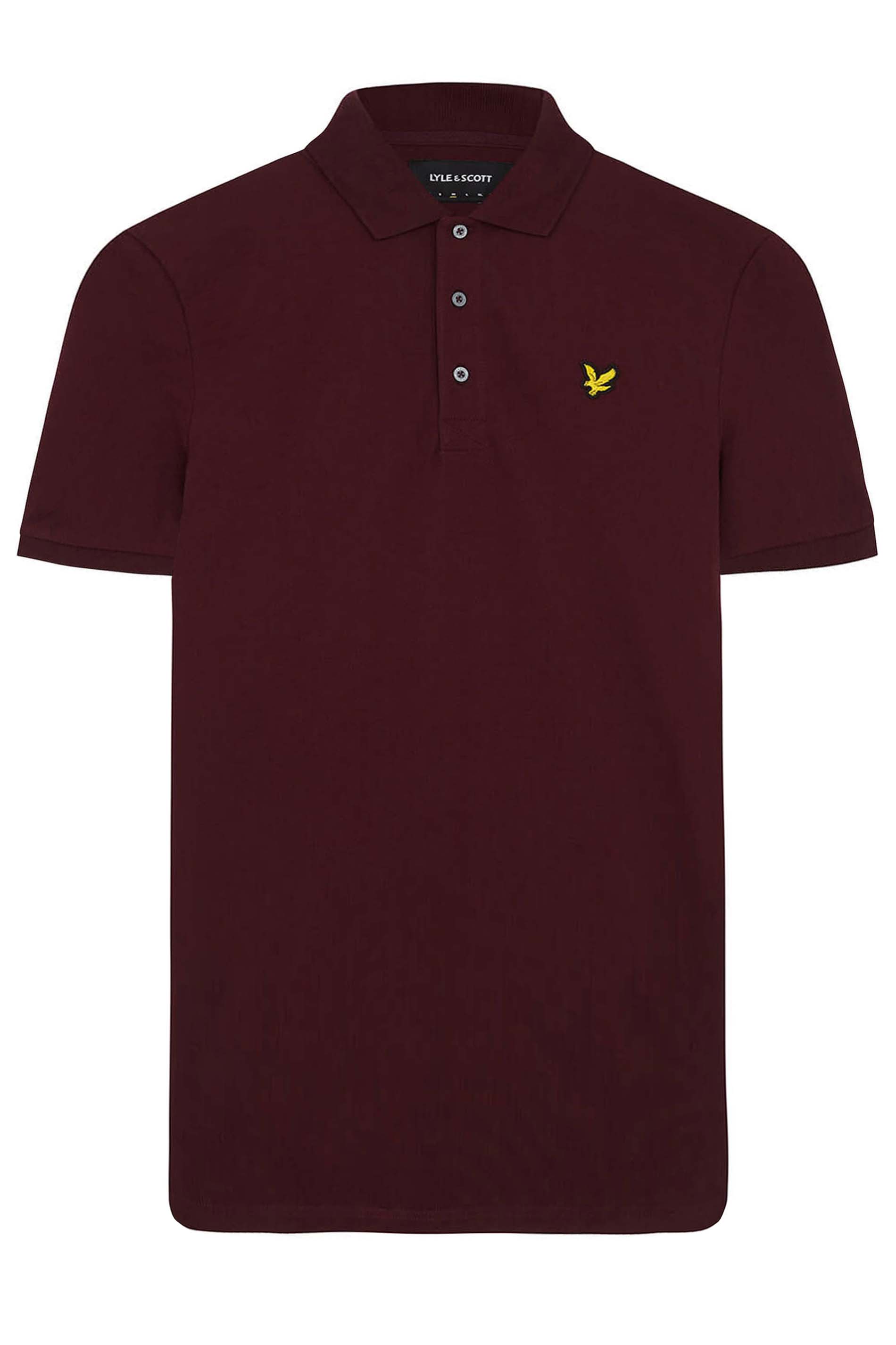 LYLE & SCOTT Burgundy Logo Polo Shirt | BadRhino 2