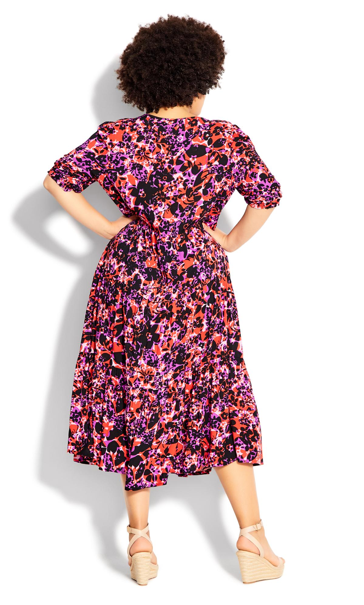 To The Max Fuchsia Floral Dress 2