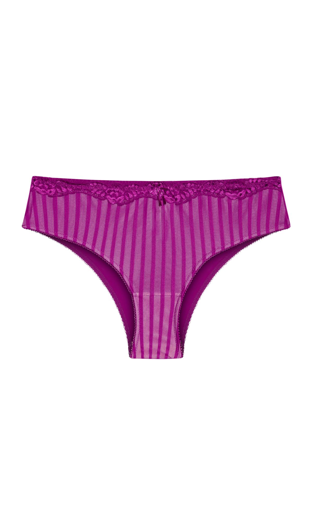 Fifi Magenta Pink Lace Trimmed Shorty 3
