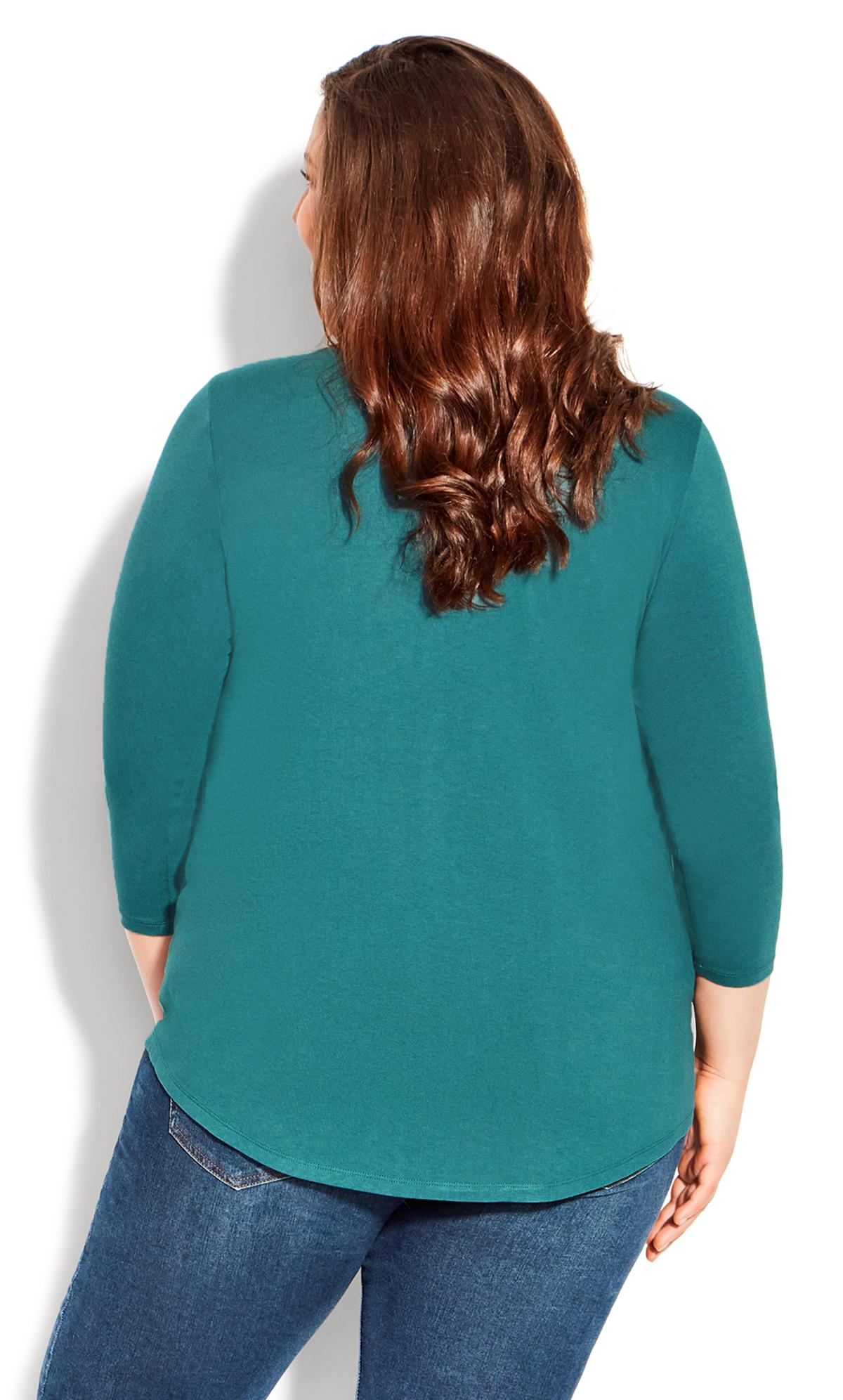 Evans Green Milly Pleat Plain Top 3